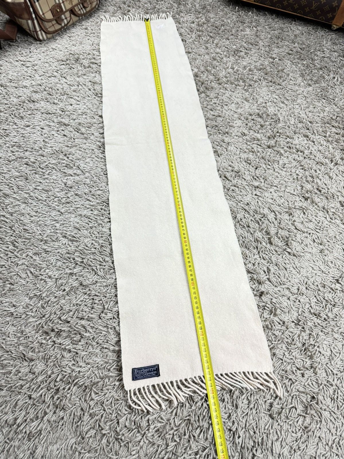 Burberry × Vintage Vintage cashmere scarf Burberry’s 90s original luxury item Size ONE SIZE - 4 Thumbnail