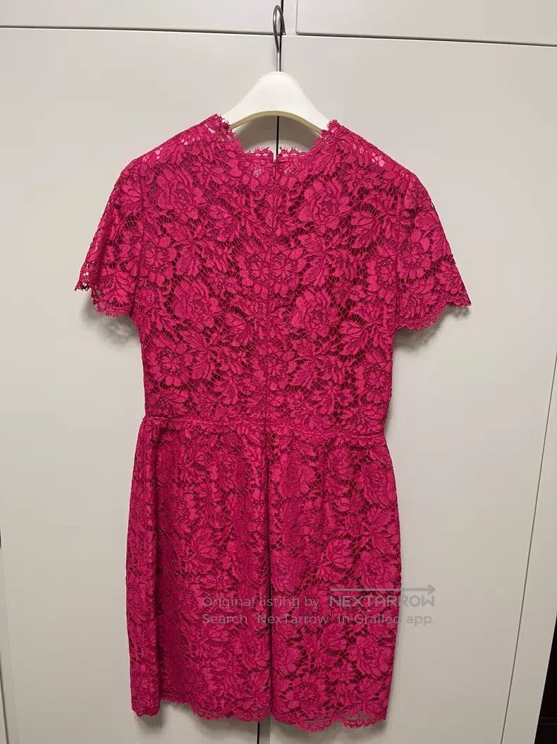 Valentino Valentino Lace dress openwork peach Size M / US 6-8 / IT 42-44 - 3 Thumbnail