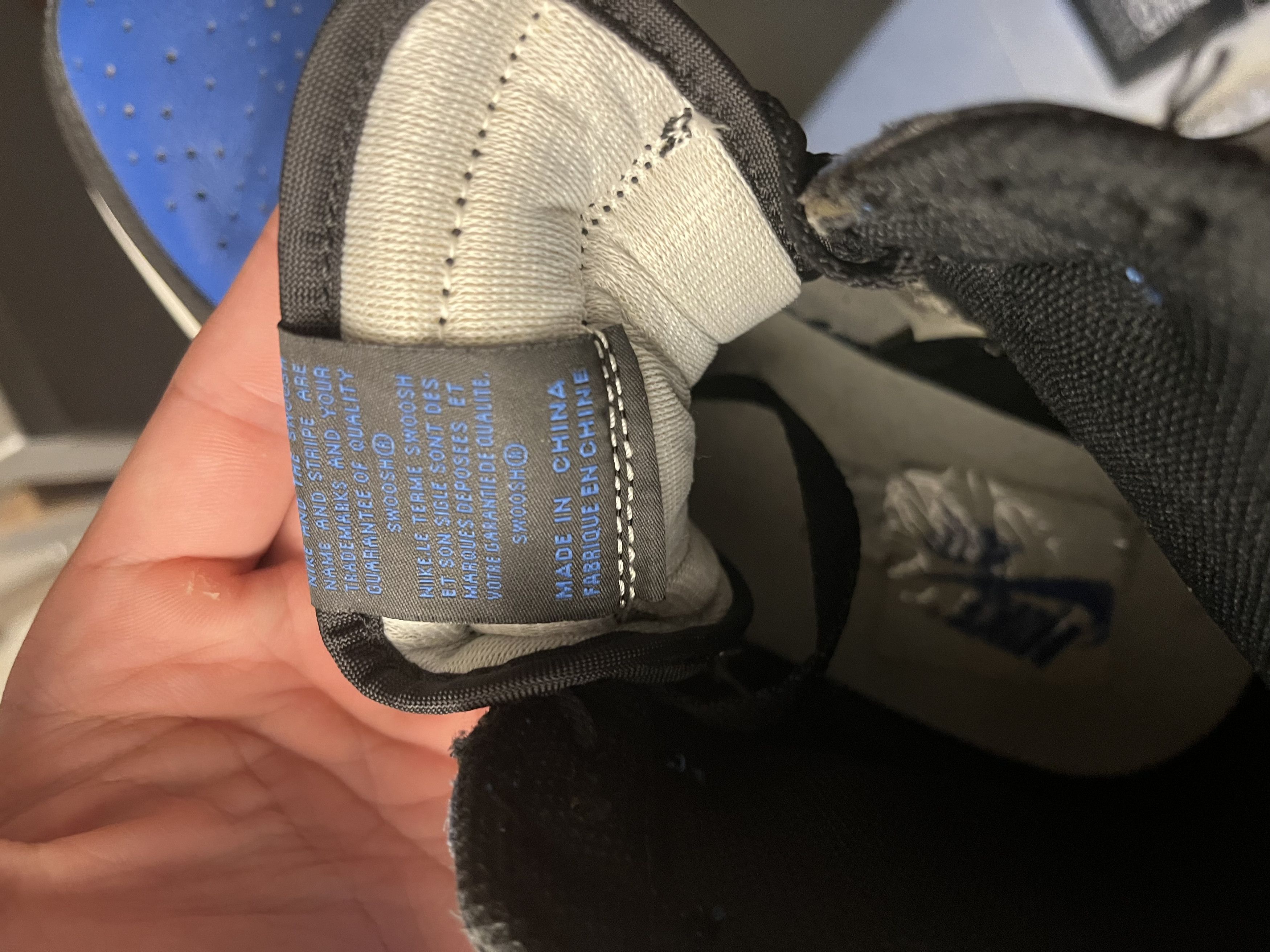 Jordan 1 royal insole store