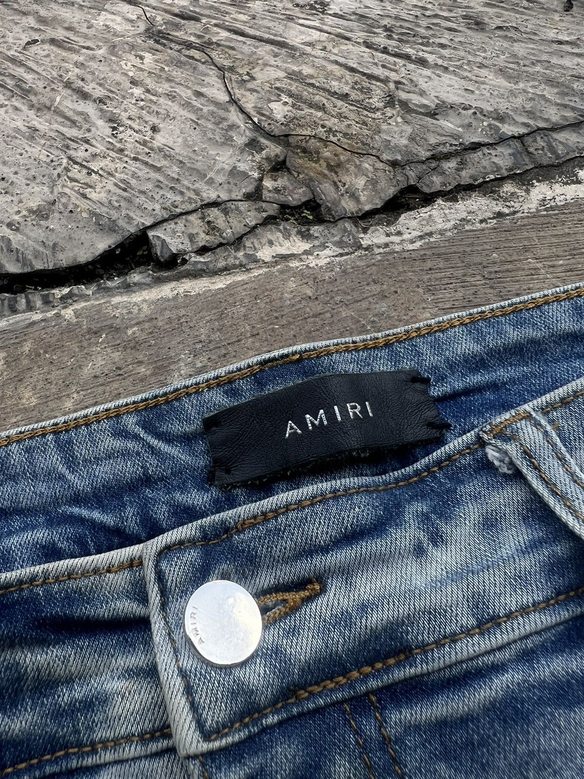 Hysteric Glamour × Undercover 2000s Amiri Mx1 Biker Patch Distressed Jeans y2k Lgb Ifsix Size US 26 / EU 42 - 8 Thumbnail