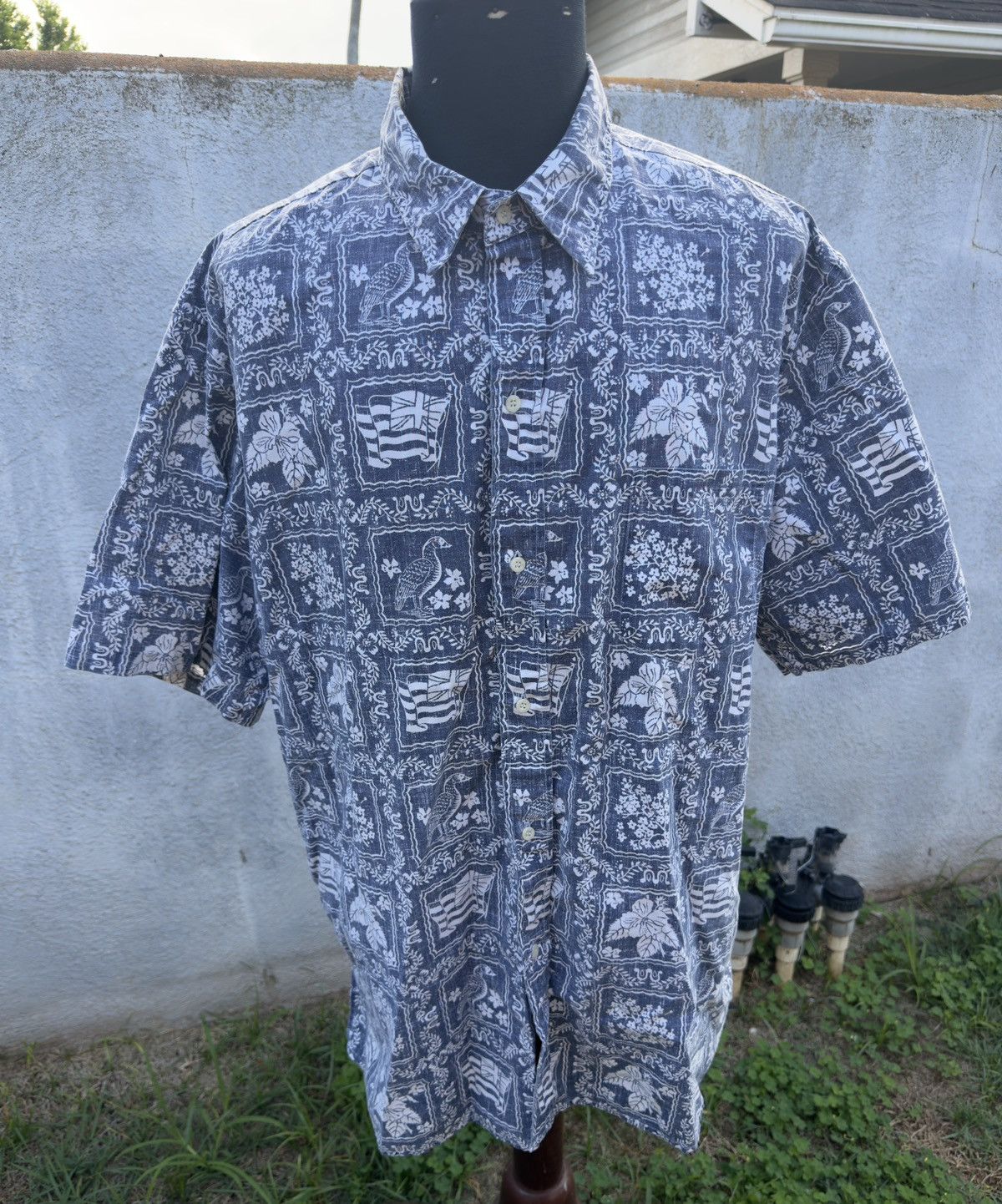 Reyn Spooner PreOwned Reyn Spooner Blue Hawaiian Print Men's XXXL 3XL Size US XXL / EU 58 / 5 - 1 Thumbnail