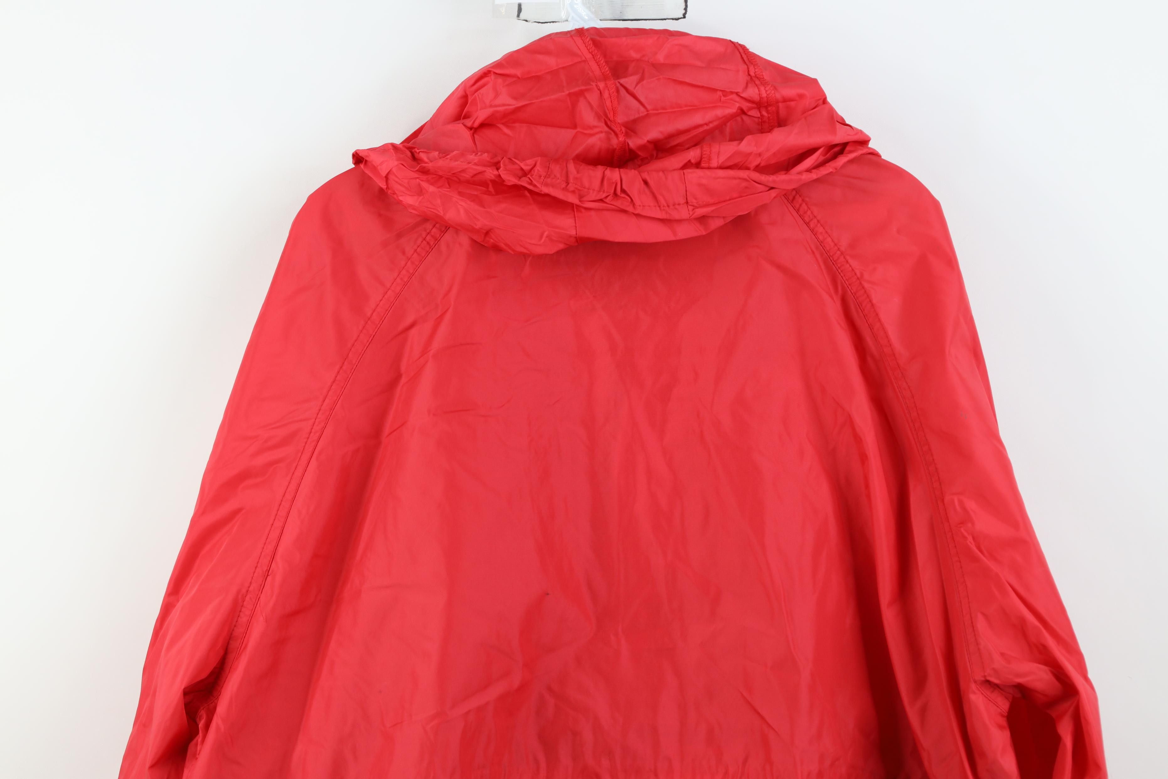 Woolrich Woolen Mills Vintage 90s Woolrich Hooded Full Zip Windbreaker Jacket Red Size US L / EU 52-54 / 3 - 15 Thumbnail