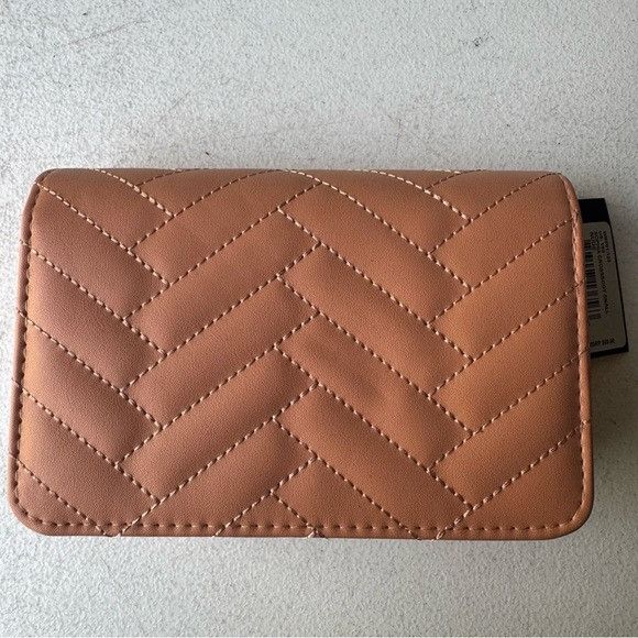 Bebe NWT BEBE SOPHIA CROSSBODY SMALL NUDE Size ONE SIZE - 7 Thumbnail