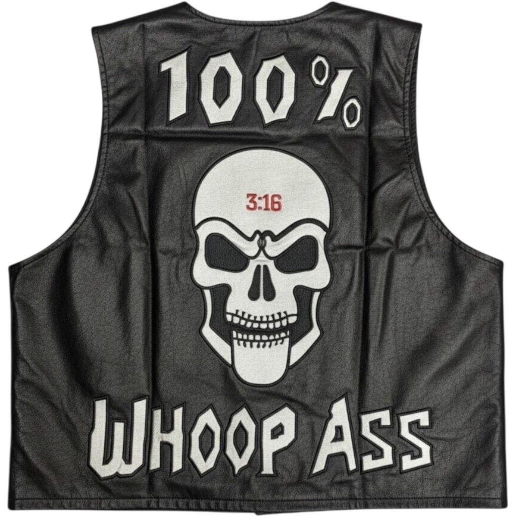WWE STONE COLD STEVE AUSTIN WWF VEST WHOOP ASS Size US XL / EU 56 / 4 - 1 Thumbnail