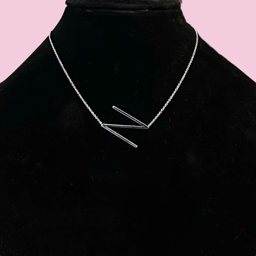 Other Cai silver tone sideway initial letter N necklace Size ONE SIZE - 1 Thumbnail