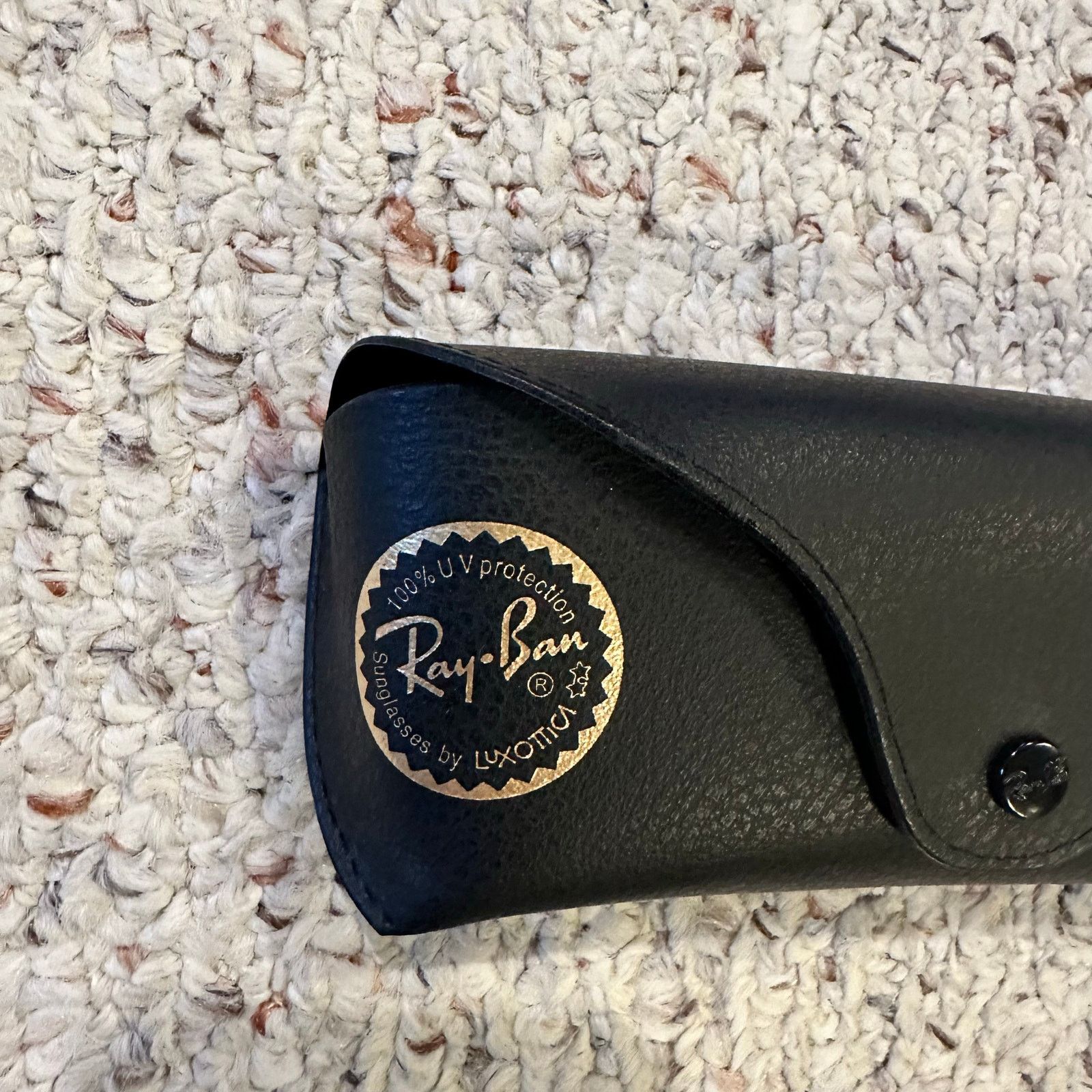 RayBan Ray ban Leather Universal Soft Sunglasses Case Black Travel Size ONE SIZE - 3 Thumbnail