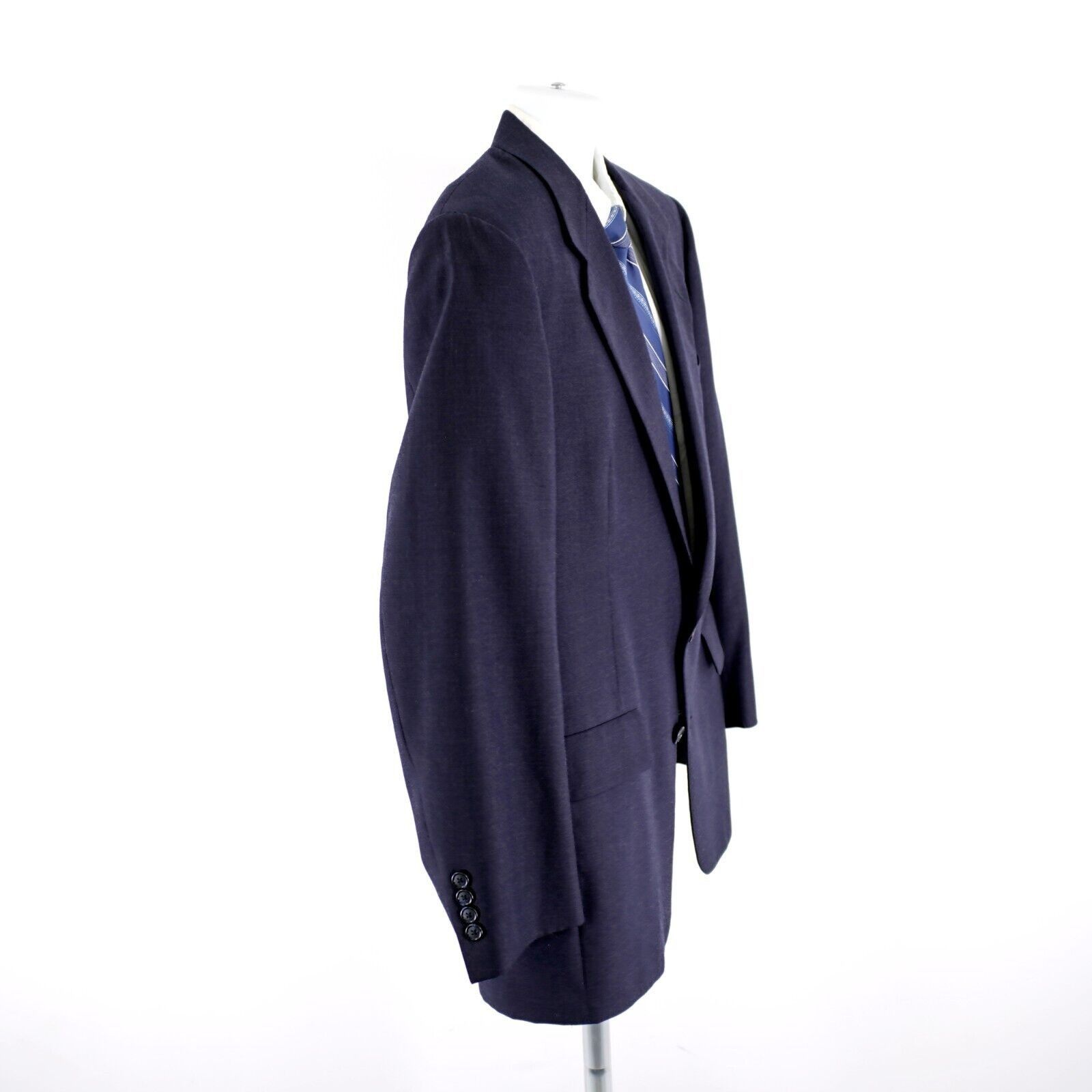 Hart Schaffner Marx Hart Schaffner Marx Blue Wool 2 Button Blazer 42R Portly Size 42R - 8 Thumbnail