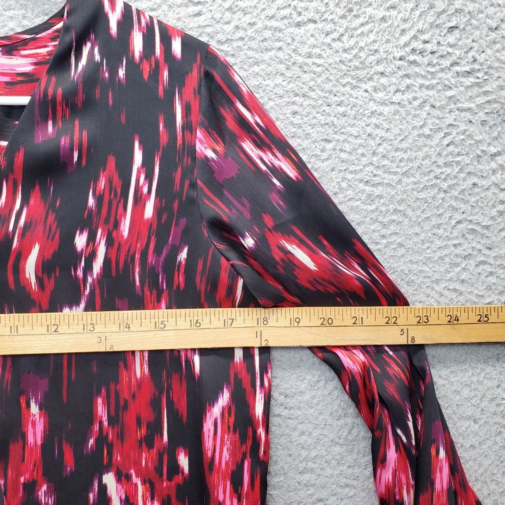 Vince Camuto Vince Camuto Blouse Shirt Women's XS Multi Oversized Long Sleeve V Neck Shirt Size XS / US 0-2 / IT 36-38 - 7 Thumbnail