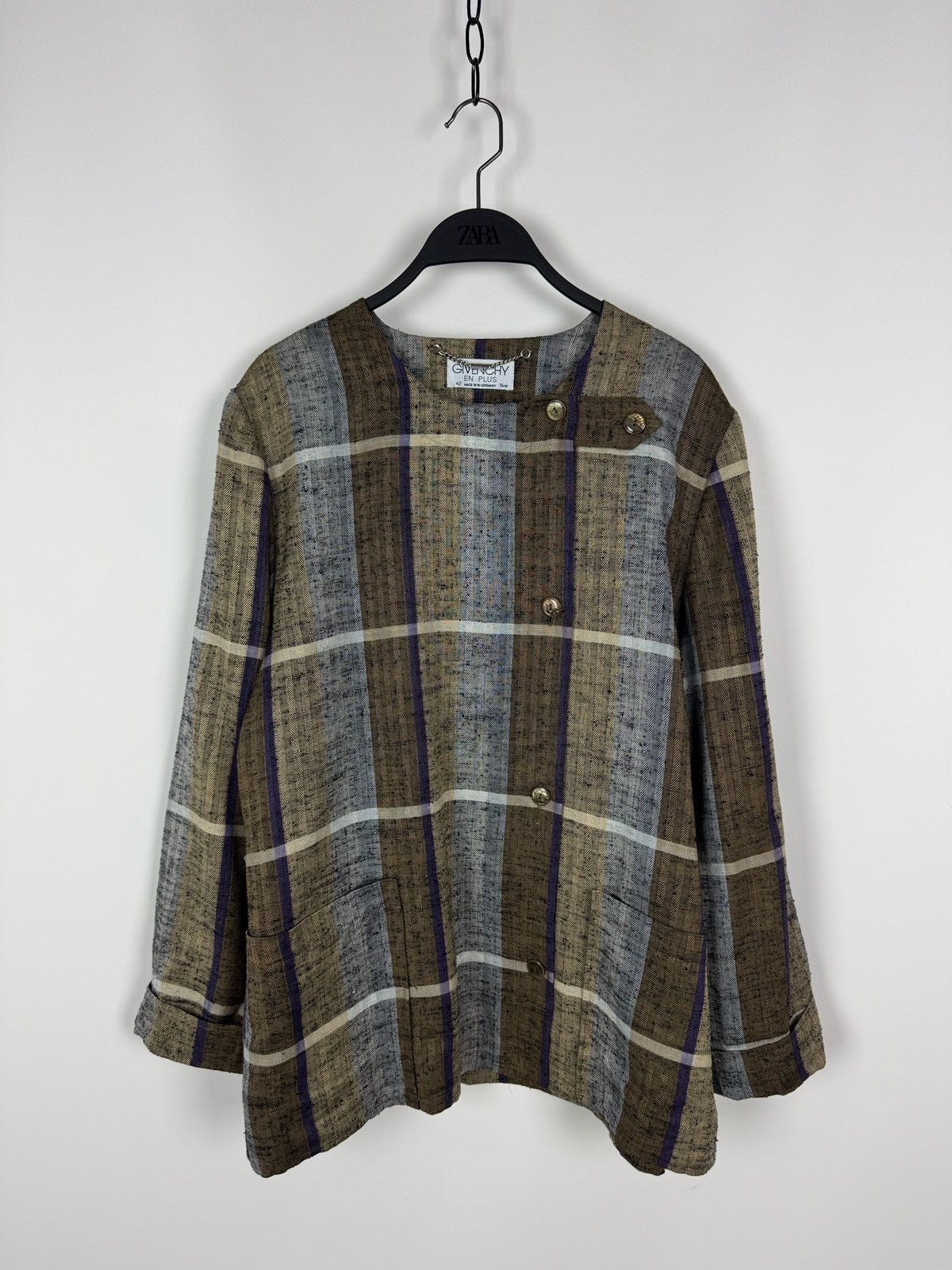 Givenchy 1990’s Vintage Givenchy En Plus Striped Jacket Size M / US 6-8 / IT 42-44 - 3 Thumbnail
