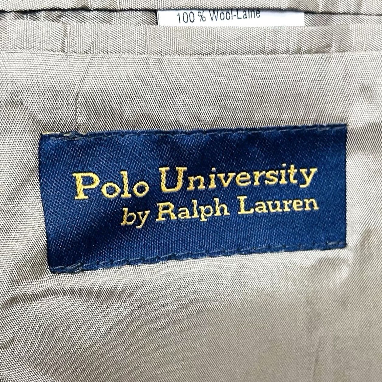 Ralph Lauren VINTAGE Ralph Lauren Polo University Sport Coat Gold Houndstooth Wool Three Button Men 40R Regular Coat Size US XS / EU 42 / 0 - 3 Thumbnail