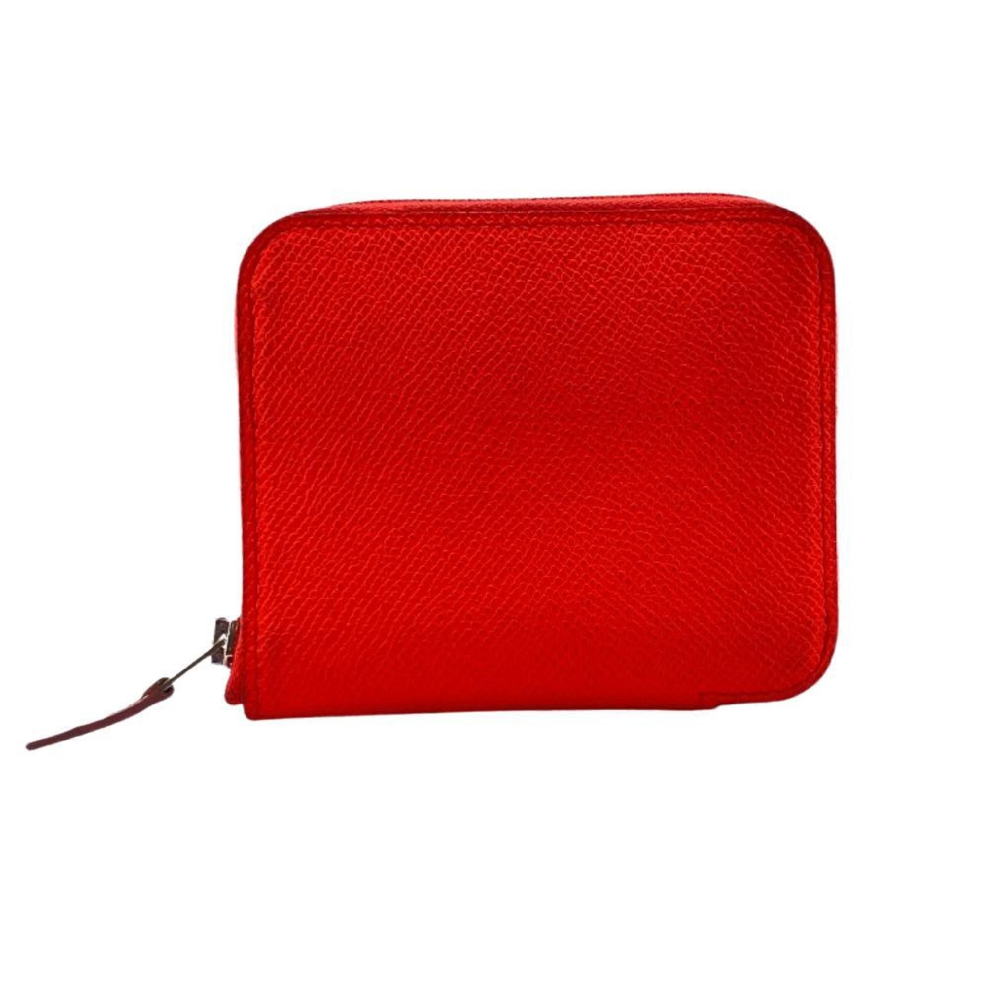 image of Hermes Azap Compact Bougainvillea 2022 Round Silk-In Wallet/coin Case Women's Z0005174 in Bougainvi