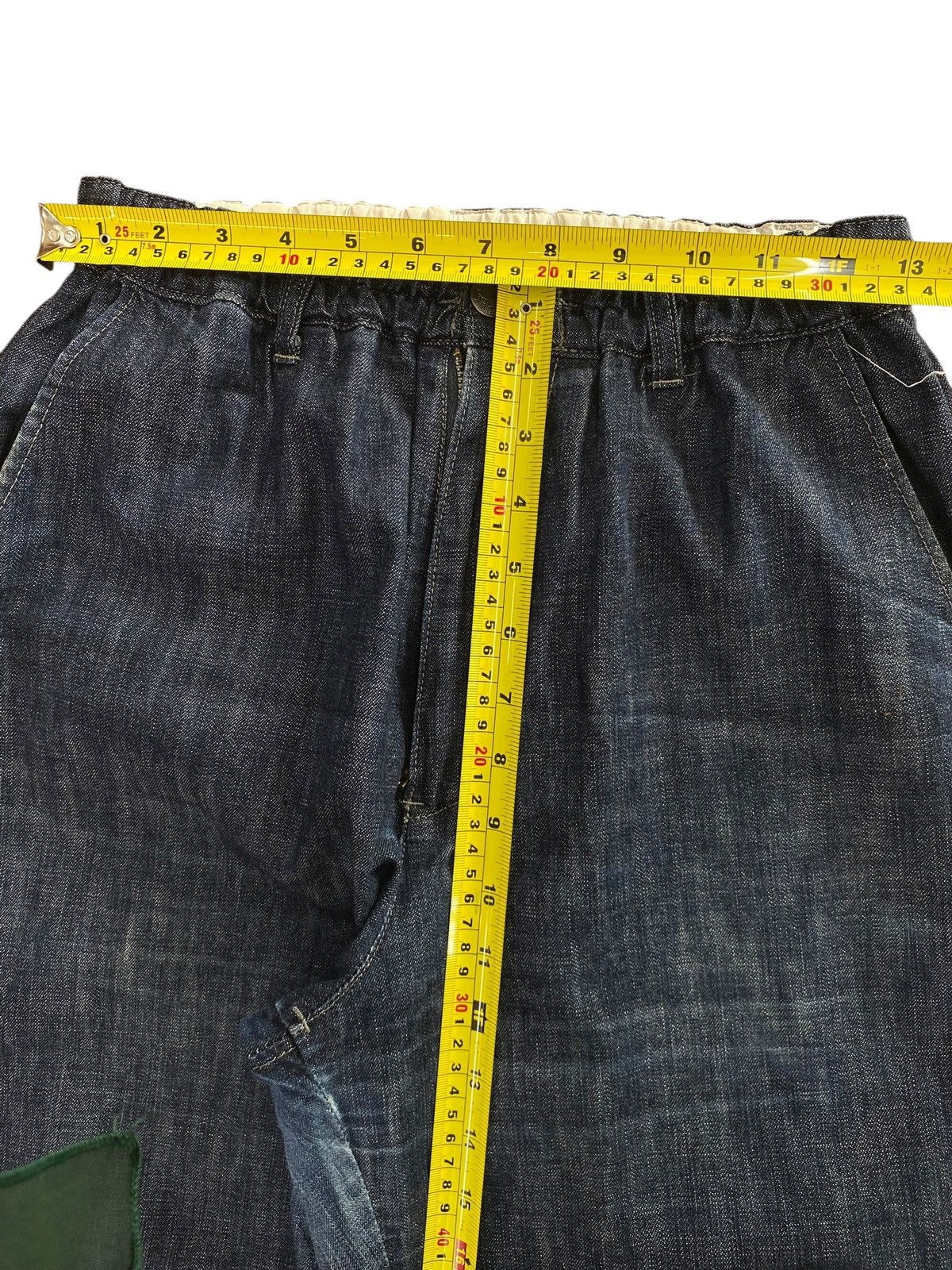 Japanese Brand Japanese Brand Dark Wash Wide Leg Denim Pants Size US 26 / EU 42 - 8 Thumbnail