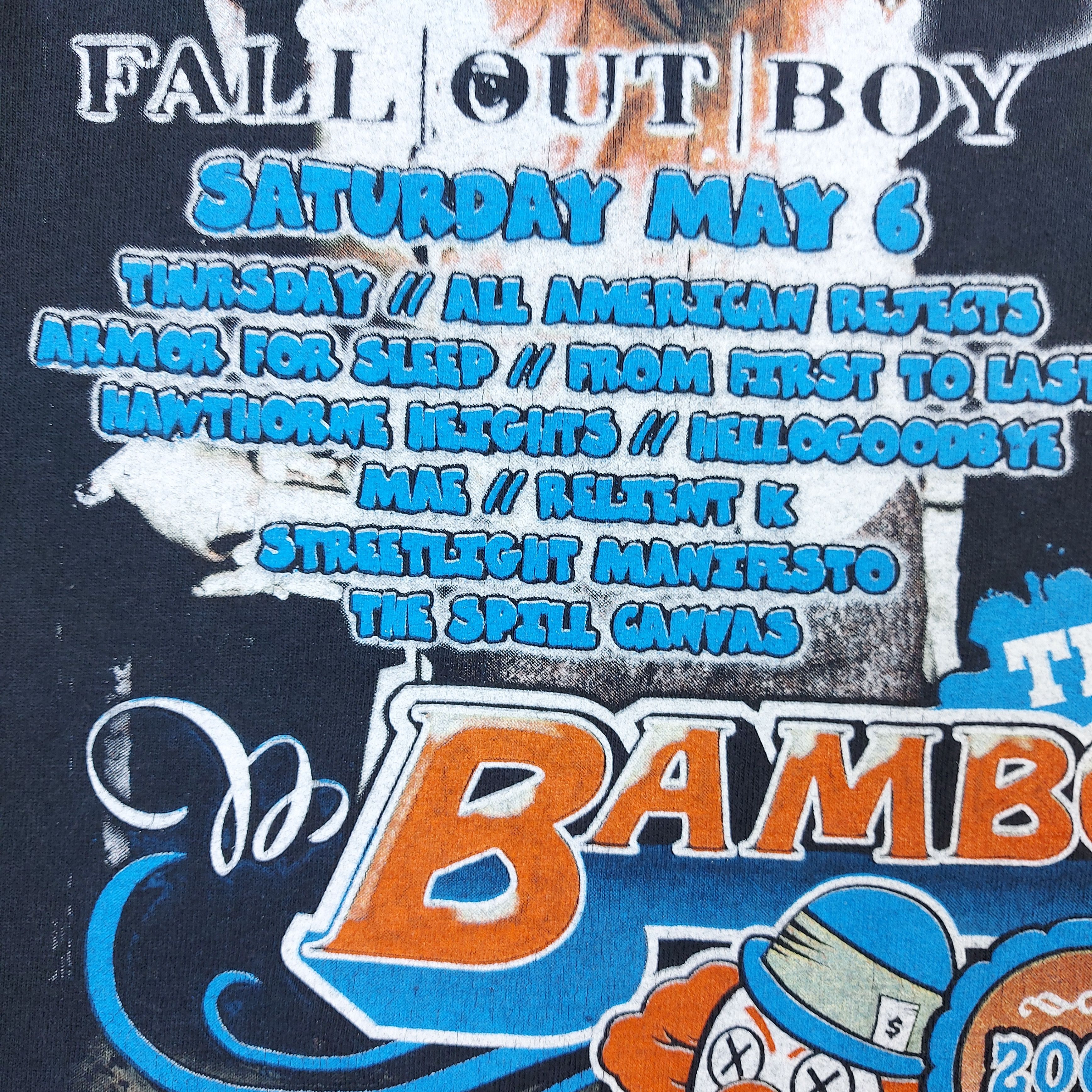 Band Tees VTG 2006 The Bamboozle Taking Back Sunday Fall Out Boy TEE Size US S / EU 44-46 / 1 - 15 Thumbnail