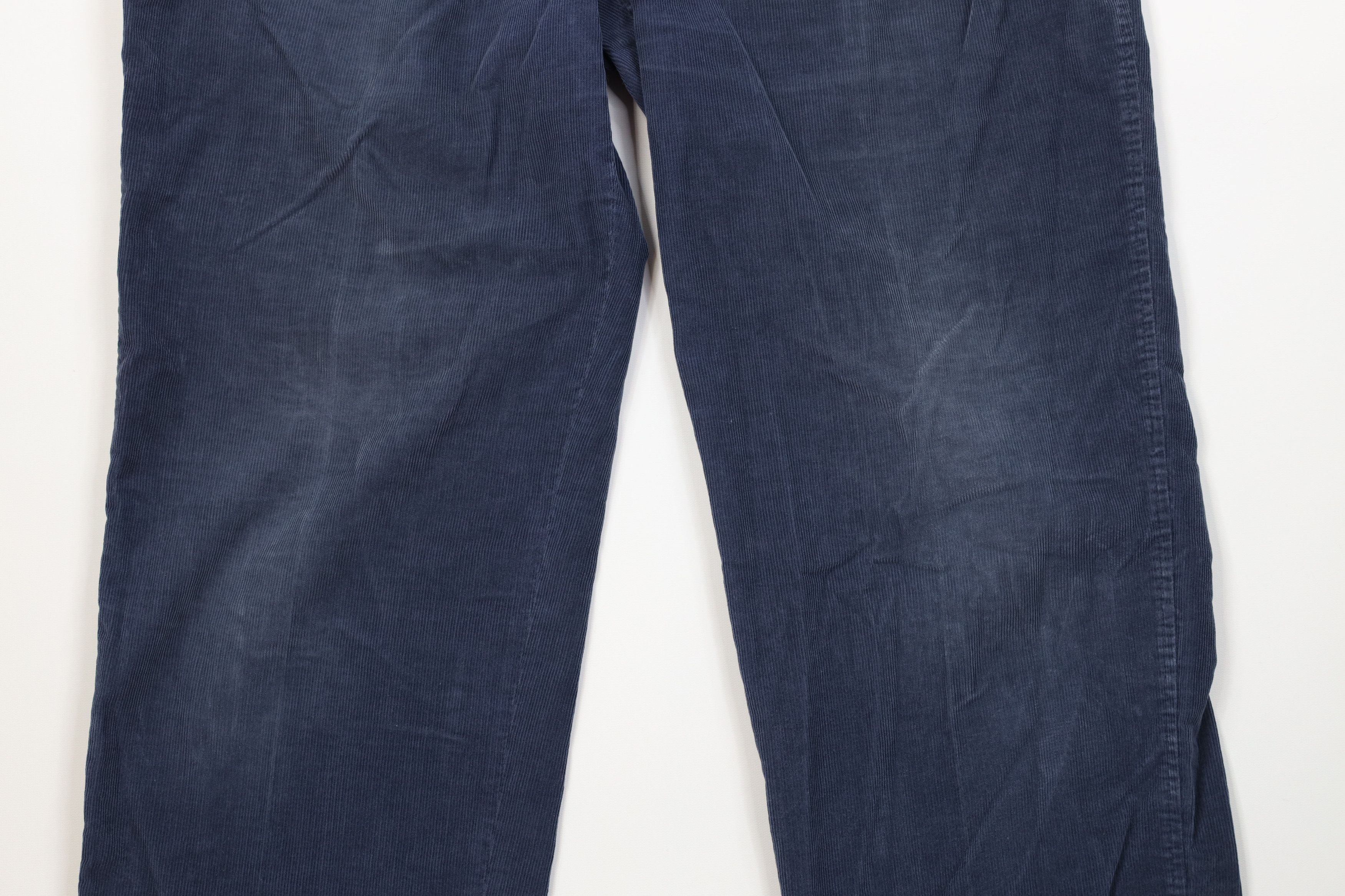 Lands' End Vintage 70s Lands End Wide Leg Corduroy Chino Pants Blue USA Size US 40 / EU 56 - 4 Thumbnail