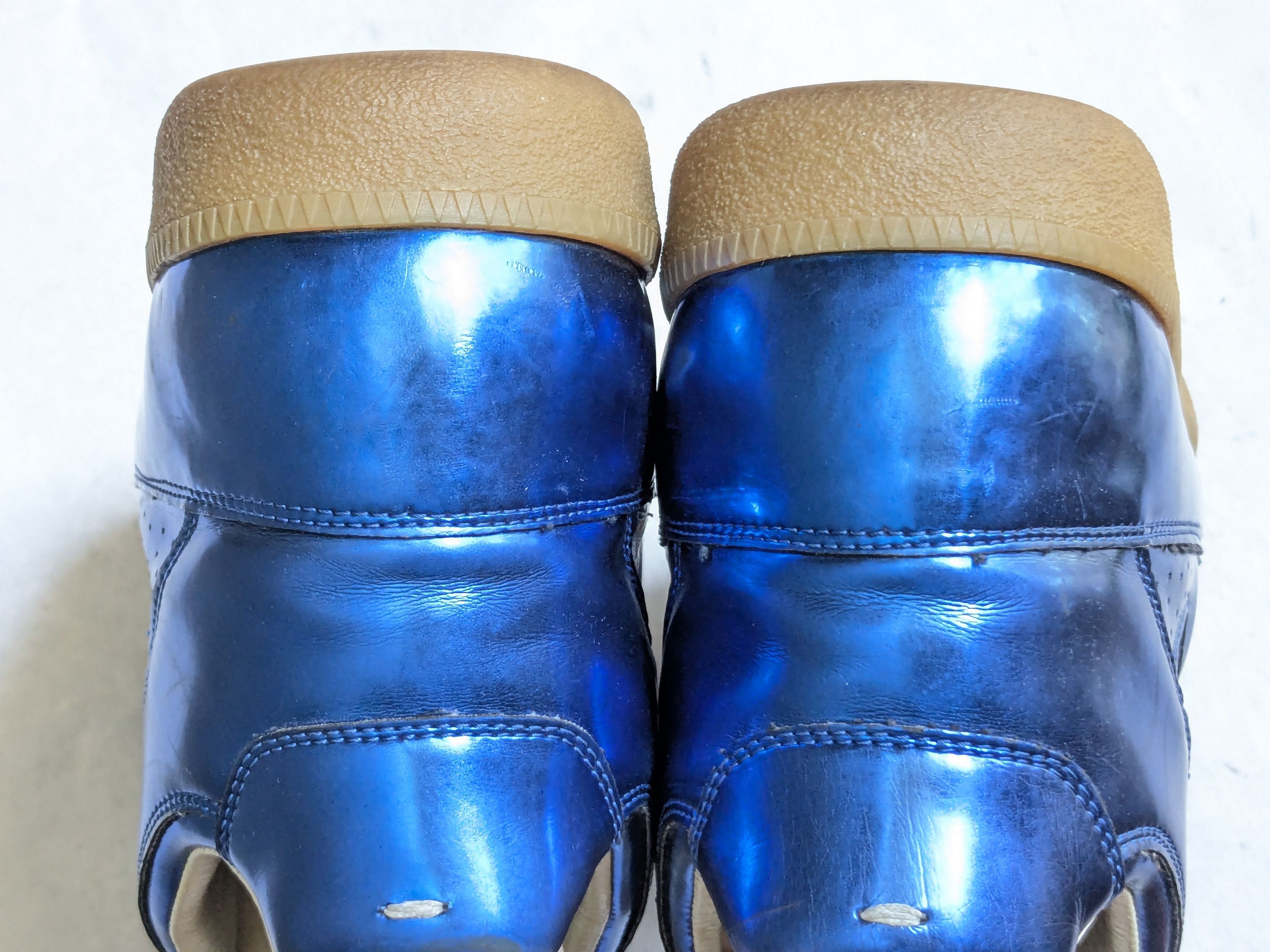 Maison Margiela Maison Margiela High Top Sneakers Blue 12 45 Leather Size US 12 / EU 45 - 19 Thumbnail