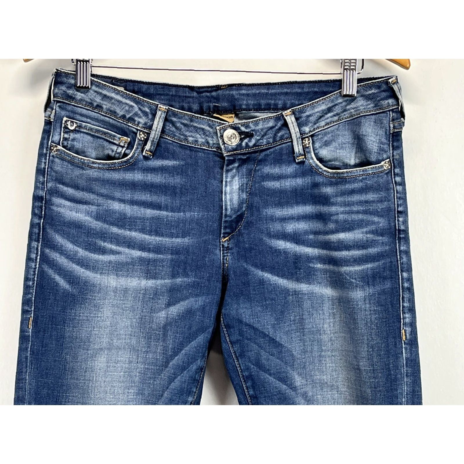 True Religion VINTAGE? Wait, not vintage. True Religion Joey Jeans Women Flare 31 Blue Denim Jeans, Low Rise, Joey Model, Jeans, Womens Size 31 Size 24" / US 00 / IT 34 - 2 Thumbnail