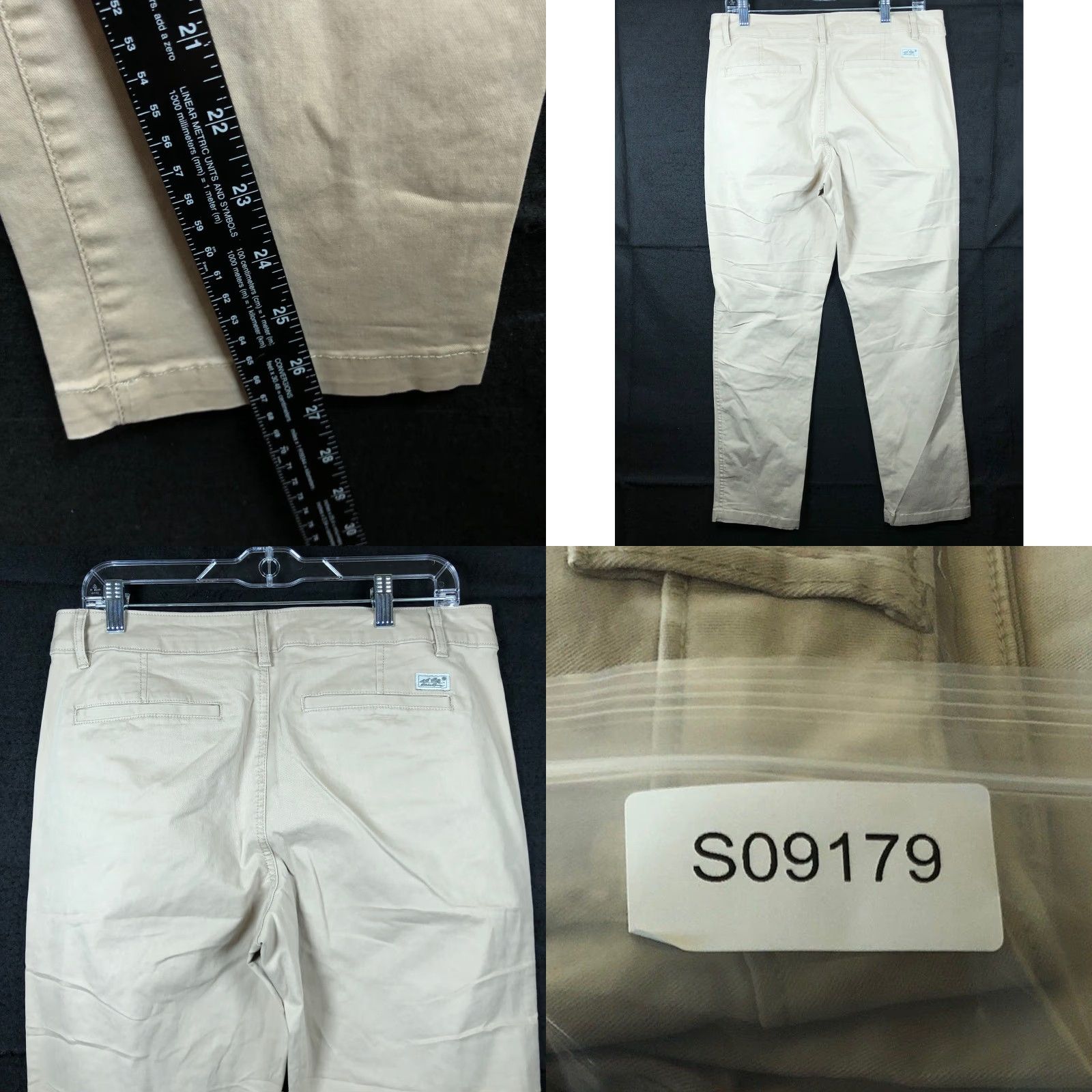 Eddie Bauer Eddie Bauer Womens Pants Tan Mid Rise Slim Straight Chino Stretch 8 Size 24" / US 00 / IT 34 - 8 Thumbnail