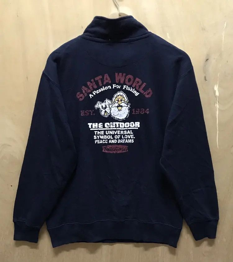 Vintage Vintage Santaworld Sweden Halfzipper Sweatshirts Size US M / EU 48-50 / 2 - 2 Thumbnail