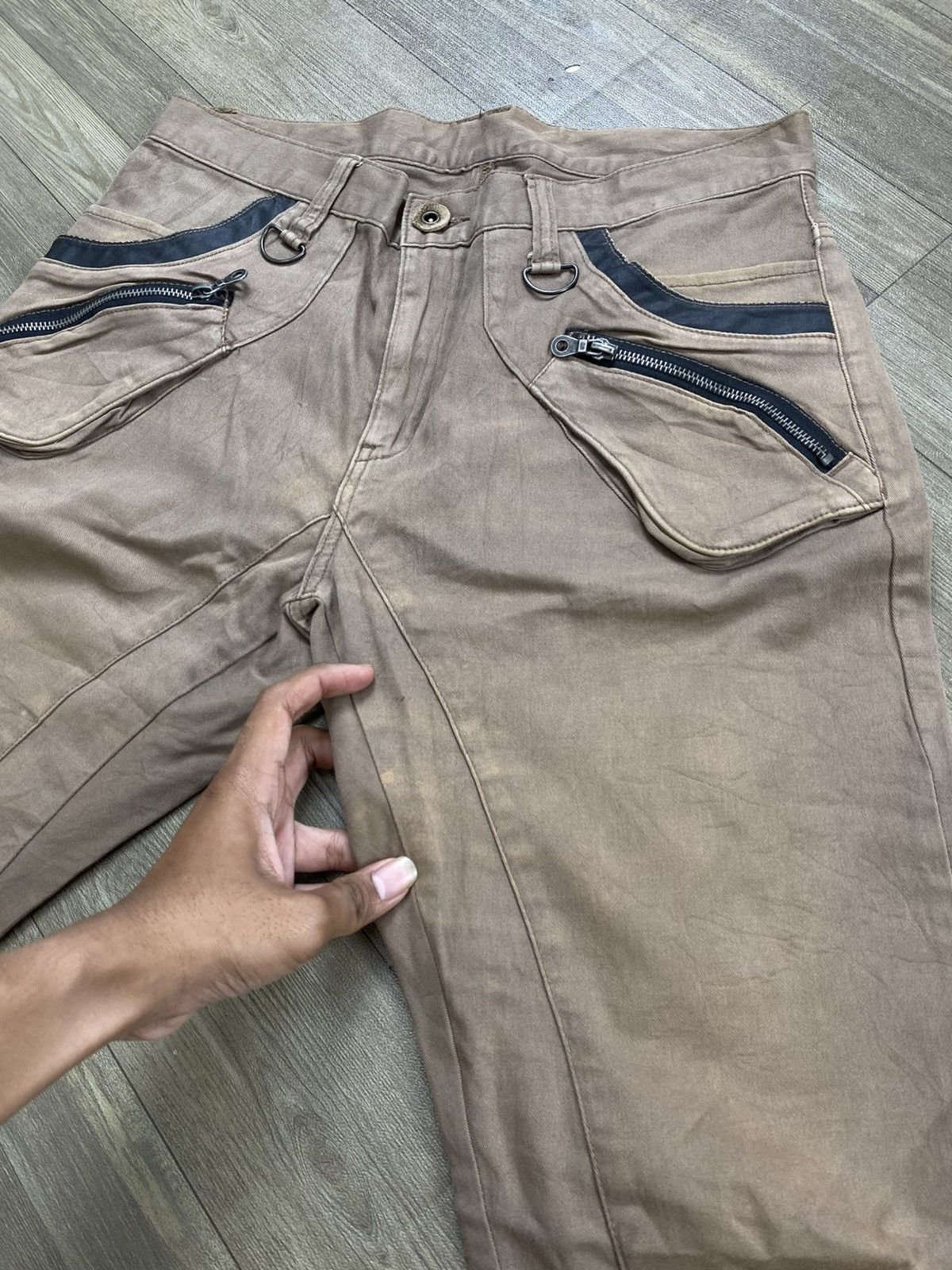 PPFM Vintage PPFM J Cut Off Distressed Punk Lgb Faded Pants Y2K Size US 32 / EU 48 - 7 Thumbnail