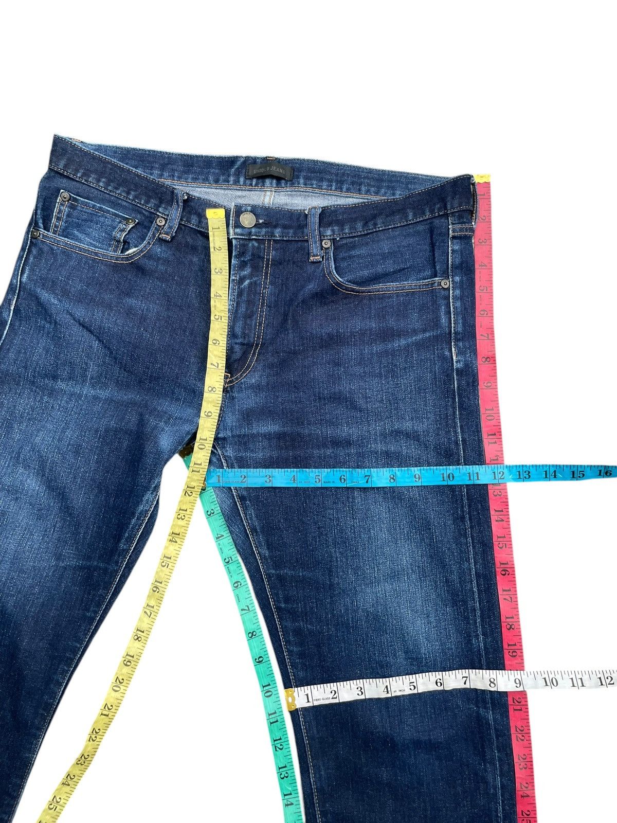 Japanese Brand × Uniqlo Uniqlo Kaihara Selvedge Denim Size US 37 - 13 Thumbnail