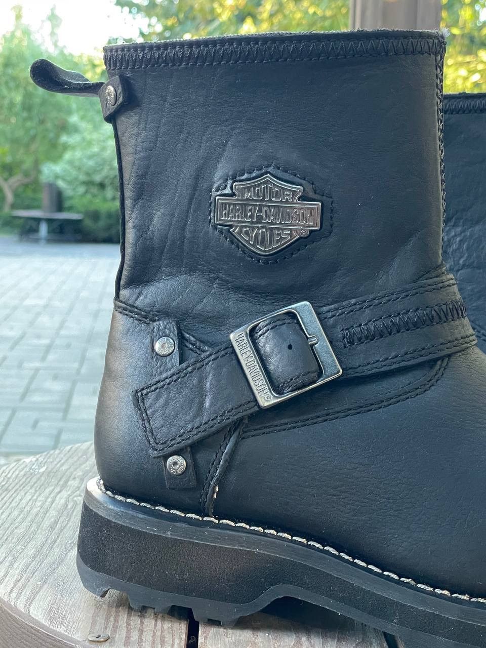 Harley Davidson Harley Davidson Richton Leather Strap Black Boots Size US 7 / EU 40 - 13 Thumbnail