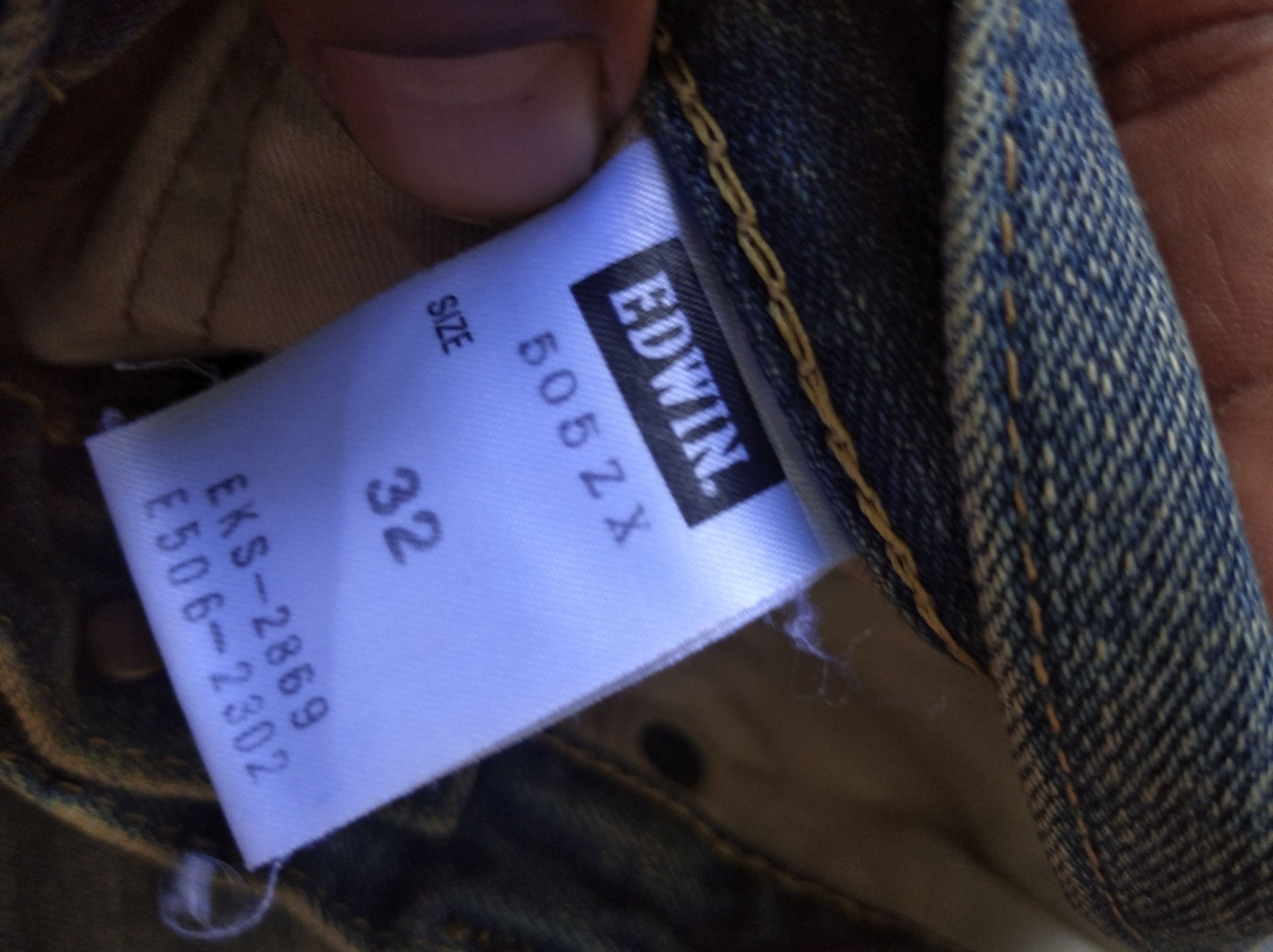 Edwin × Japanese Brand Vintage 90s Edwin 505zx Selvedge Distressed Denim Jeans Size US 34 / EU 50 - 3 Thumbnail