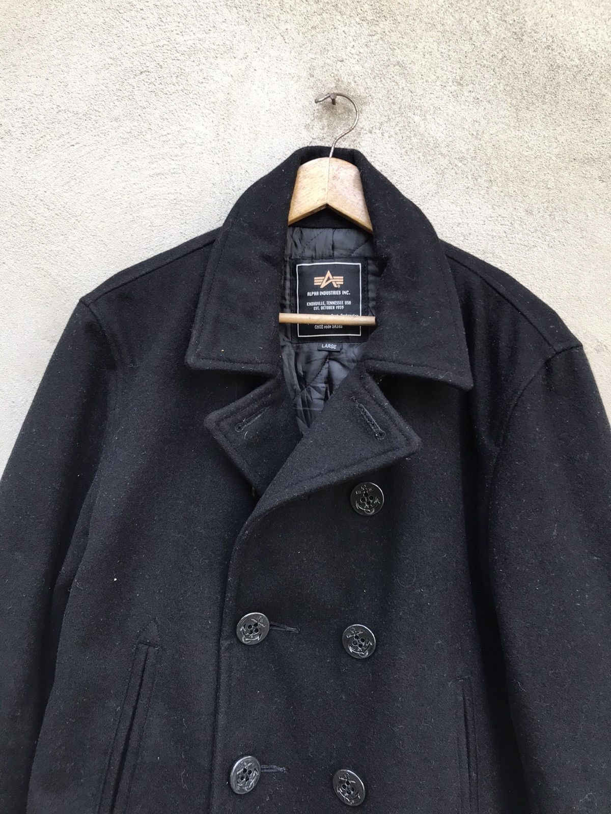 Alpha Industries × Avirex × Schott ALPHA INDUSTRIES WOOL JACKET DOUBLE COLLAR Size US L / EU 52-54 / 3 - 8 Thumbnail