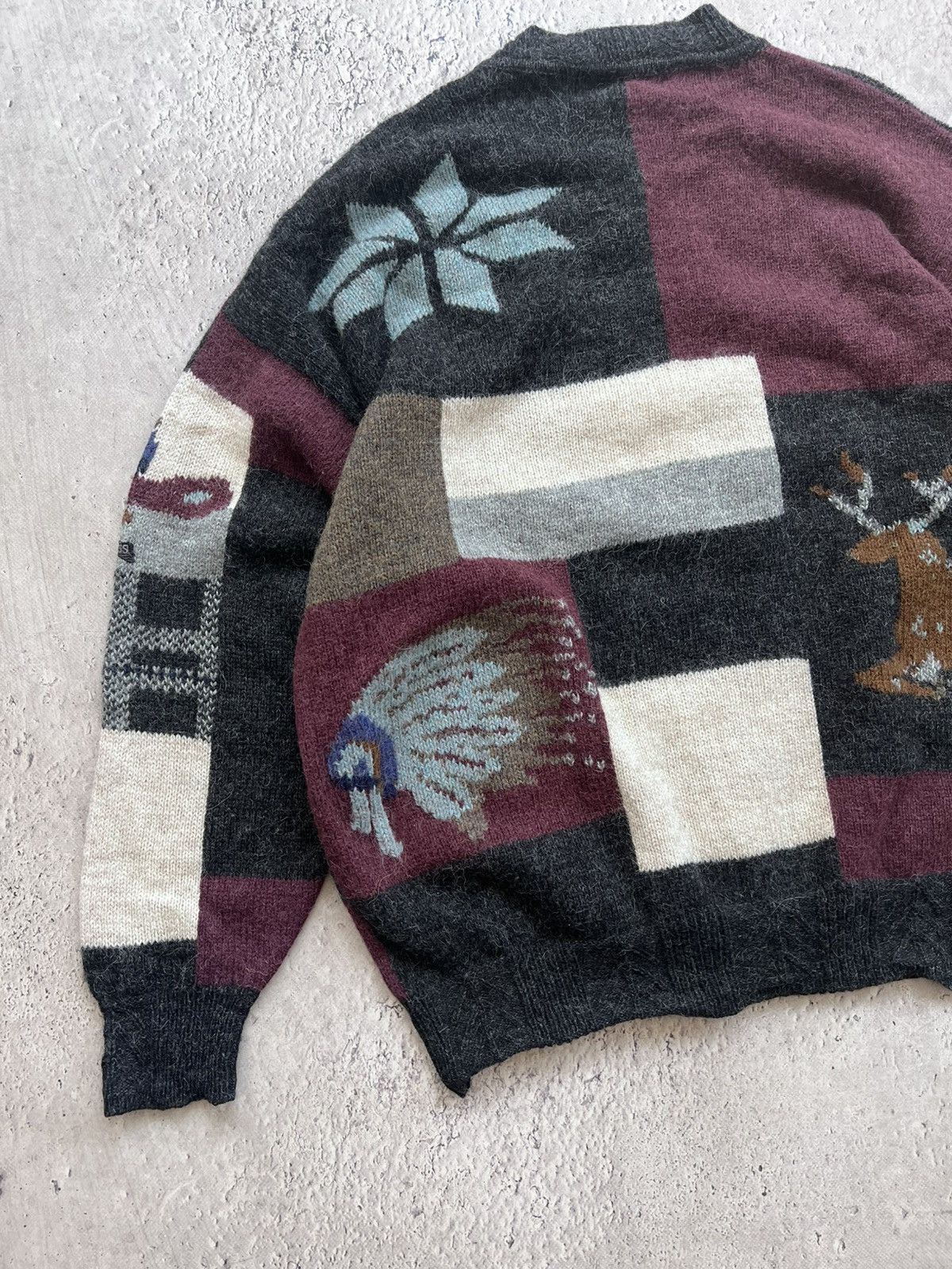 Carlo Colucci × Hugo Boss VINTAGE RARE 80s over print Hugo boss sweater crewneck Size US M / EU 48-50 / 2 - 8 Thumbnail