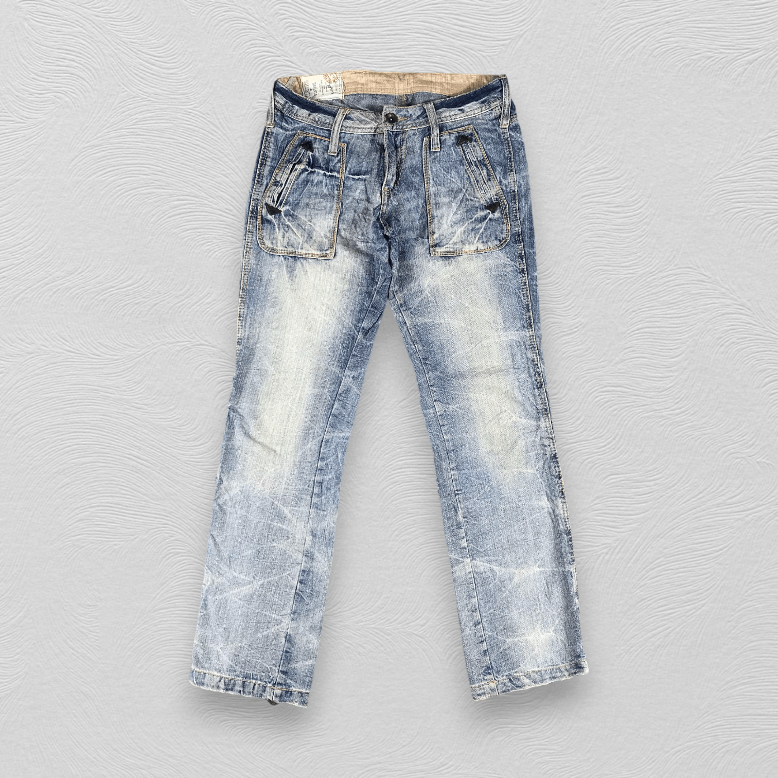 Japanese Brand Japanese Brand BOWW Jeans Faded Blue Denim KJ1274 Size US 30 / EU 46 - 2 Thumbnail
