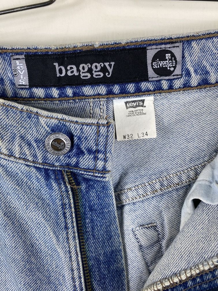 Levi's Vintage Clothing RARE Vintage Levis 90s Baggy Silvertab loosedirty distressed Size US 32 / EU 48 - 4 Thumbnail
