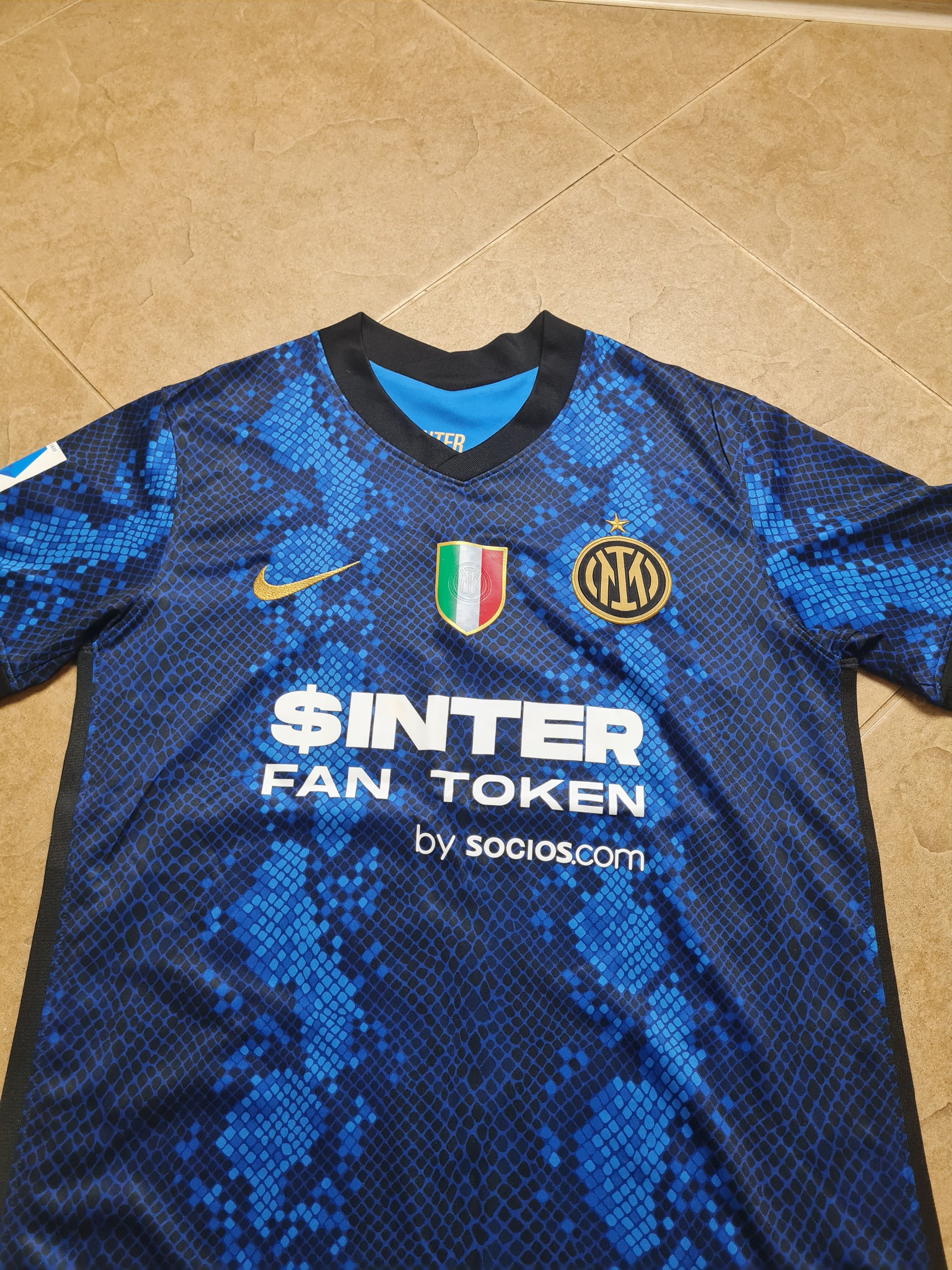 Nike Inter Milan FC Nike #9 LUKAKU 2021-22 Home Kit Soccer Shirt Size US S / EU 44-46 / 1 - 17 Thumbnail