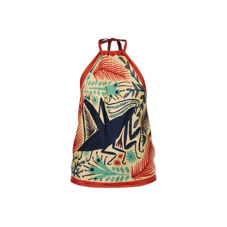 Etro ETRO Multicolor Silk Top New & Authentic (Women's size:UNI;) Size ONE SIZE - 1 Preview