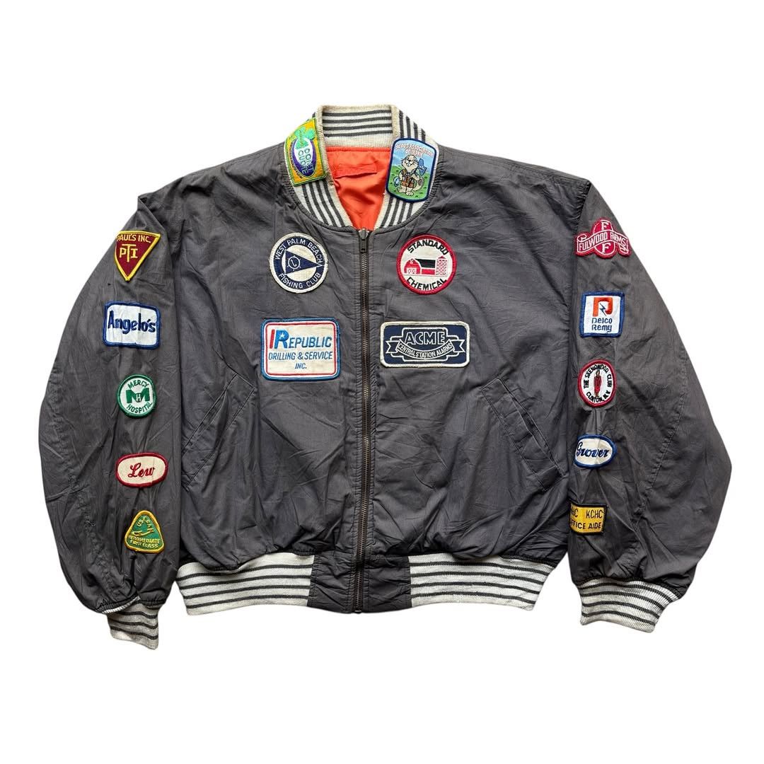 Vintage Vintage dog house distressed bomber jacket Size US L / EU 52-54 / 3 - 1 Thumbnail