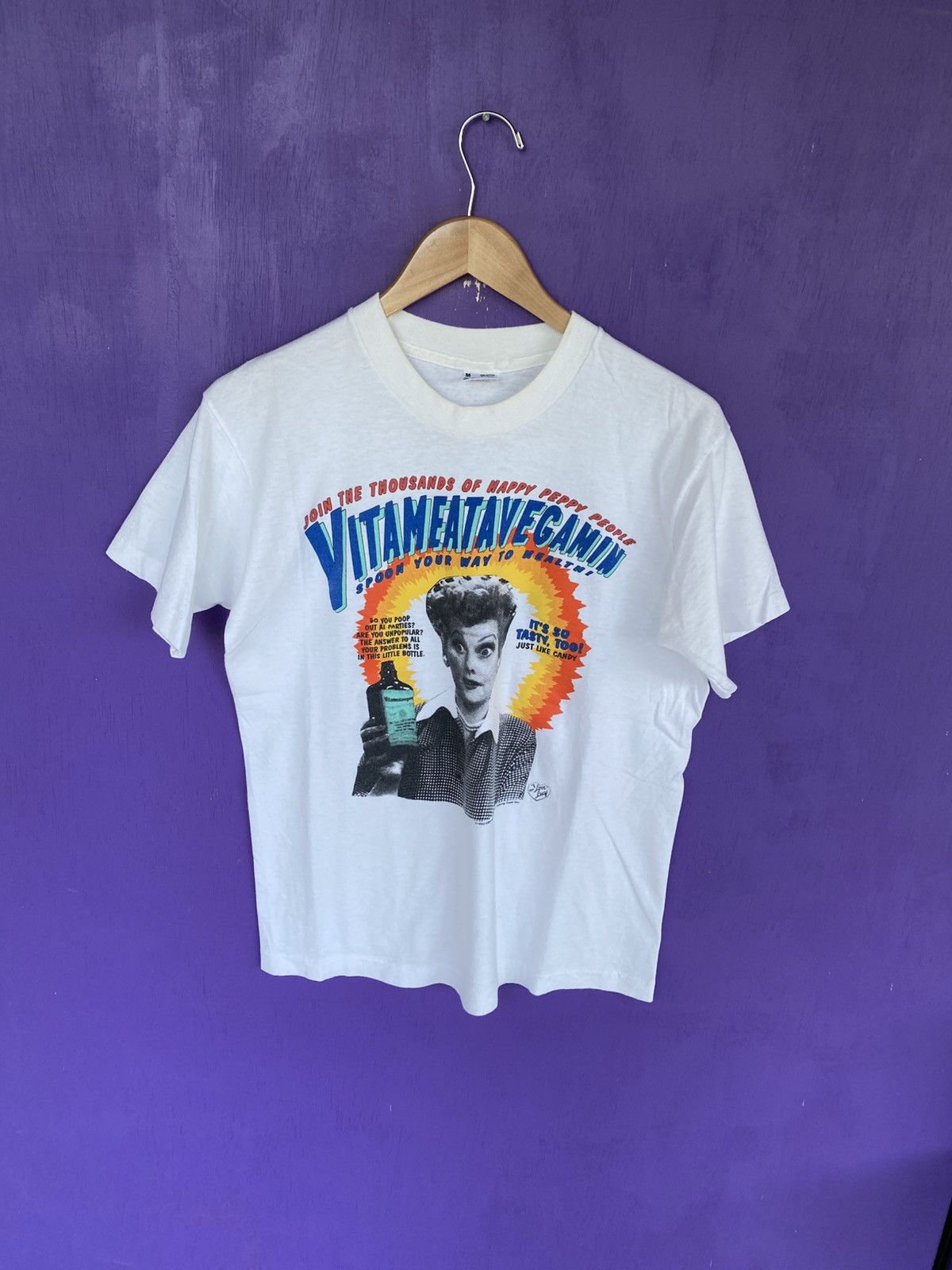 Other Vintage 1992 I love Lucy Vitameatavegamin t-shirt Size US M / EU 48-50 / 2 - 1 Thumbnail