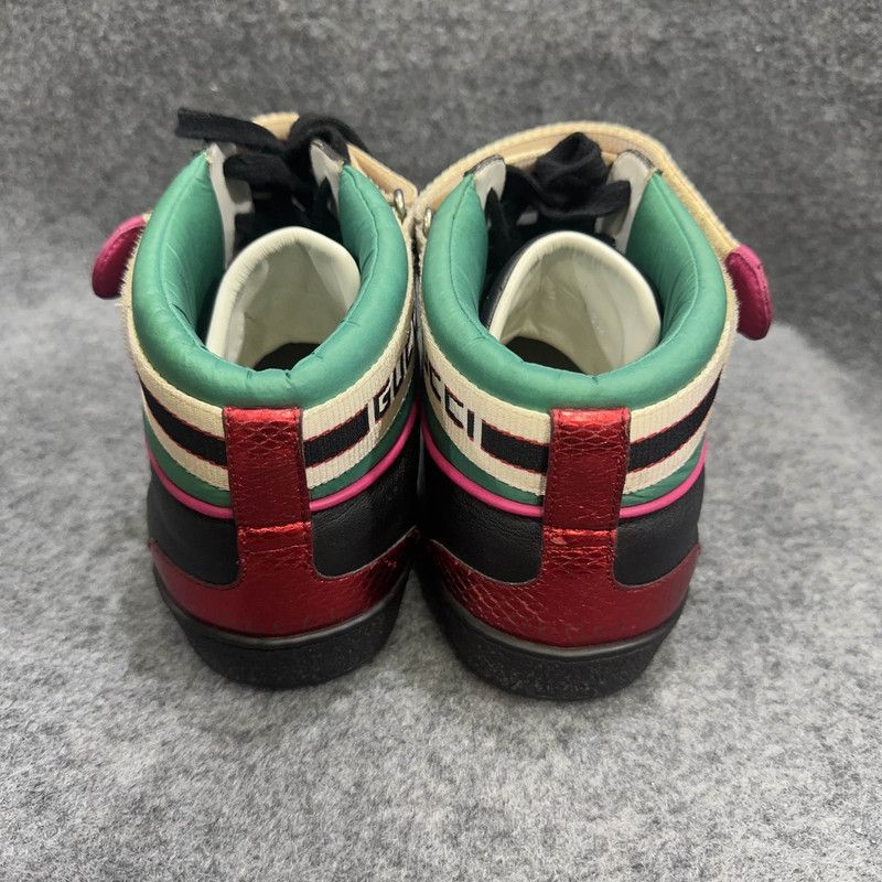 Gucci Gucci Ace Leather High-Top Sneakers for Men Size US 8 / EU 41 - 3 Thumbnail
