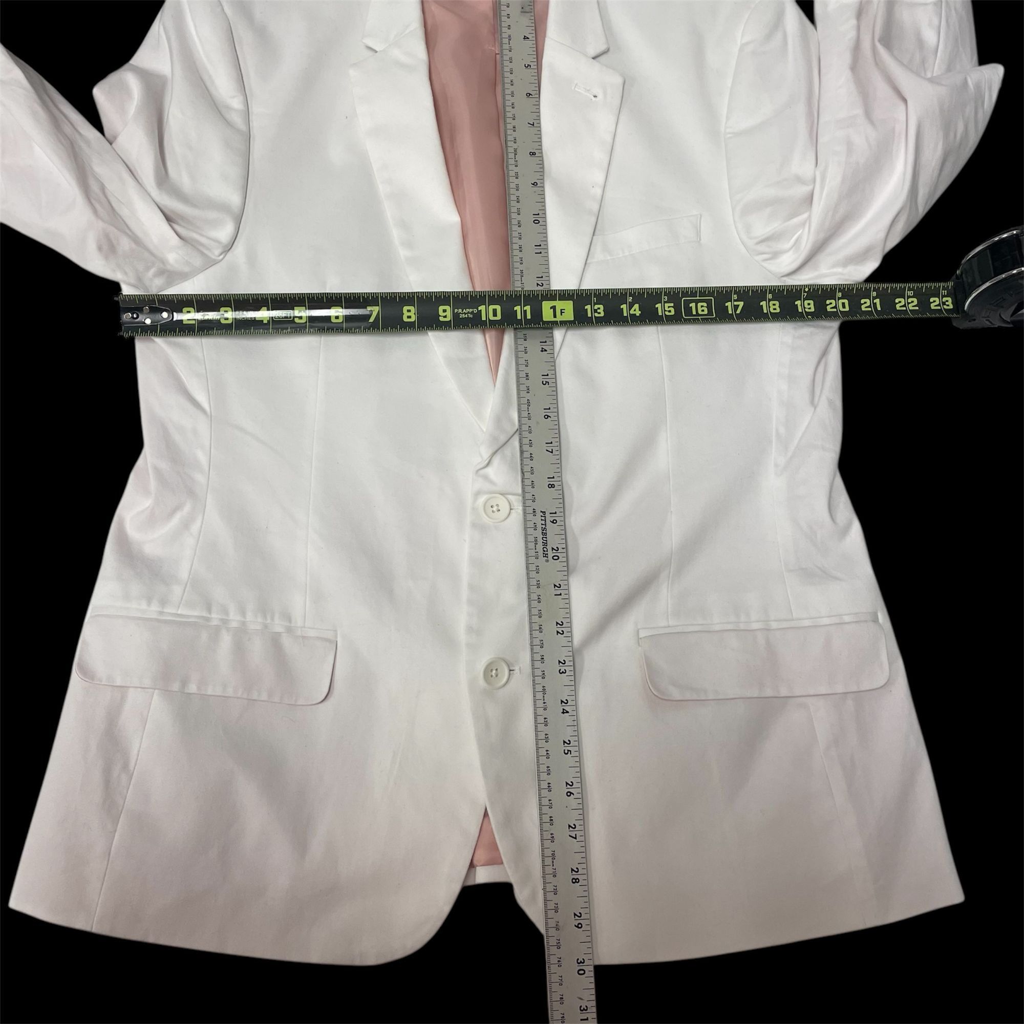 Asos Asos MODERN FIT White Sport Coat 50's Style Jacket TRO Size 38R - 9 Thumbnail