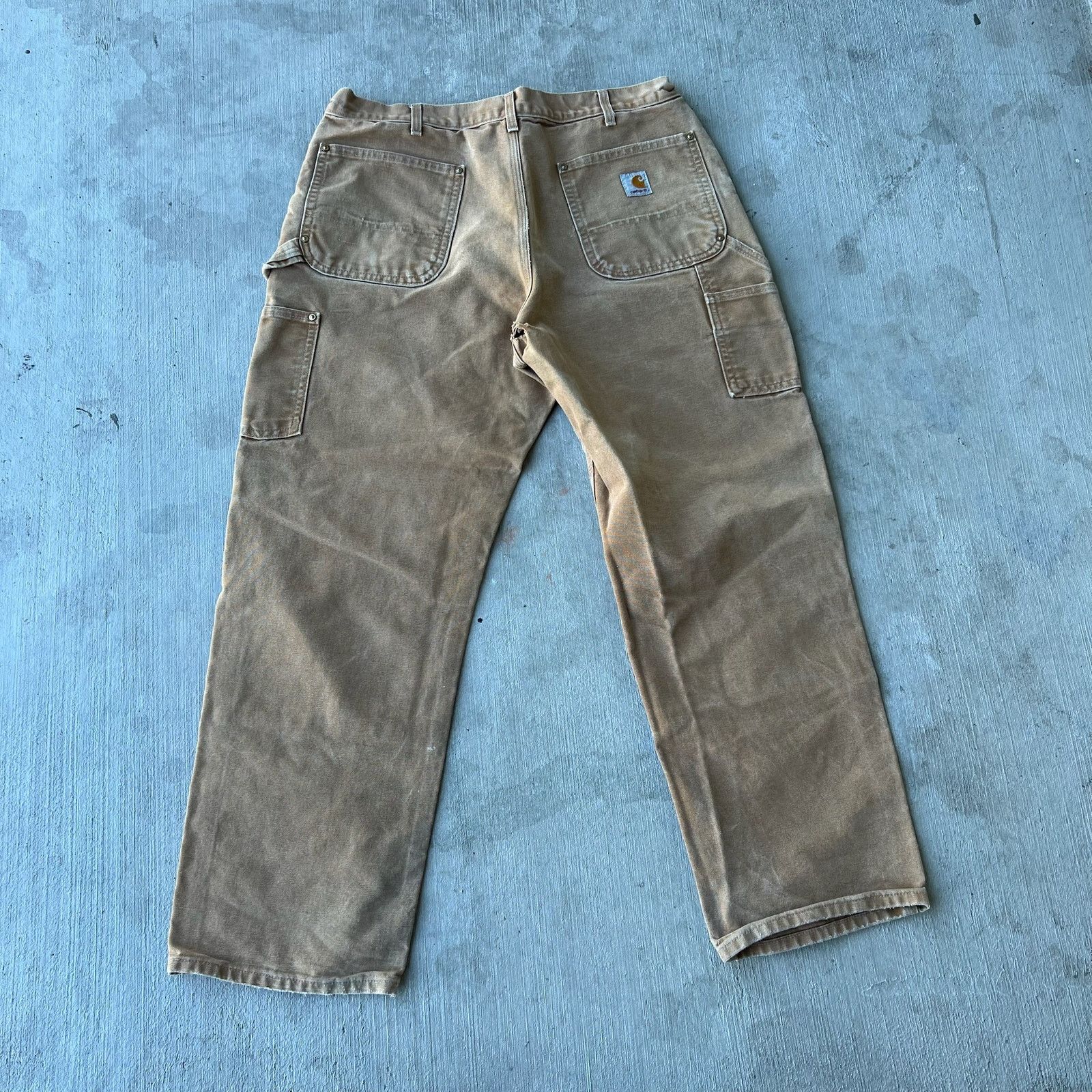Carhartt × Vintage Carhartt brown double knee work wear carpenter pants Size US 33 - 4 Thumbnail