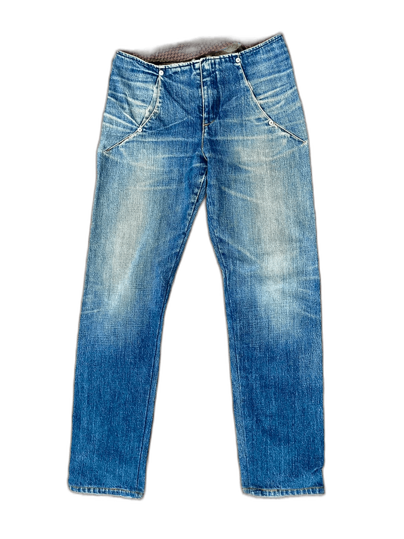 E-Play Vintage Denim Jeans with Unique Details