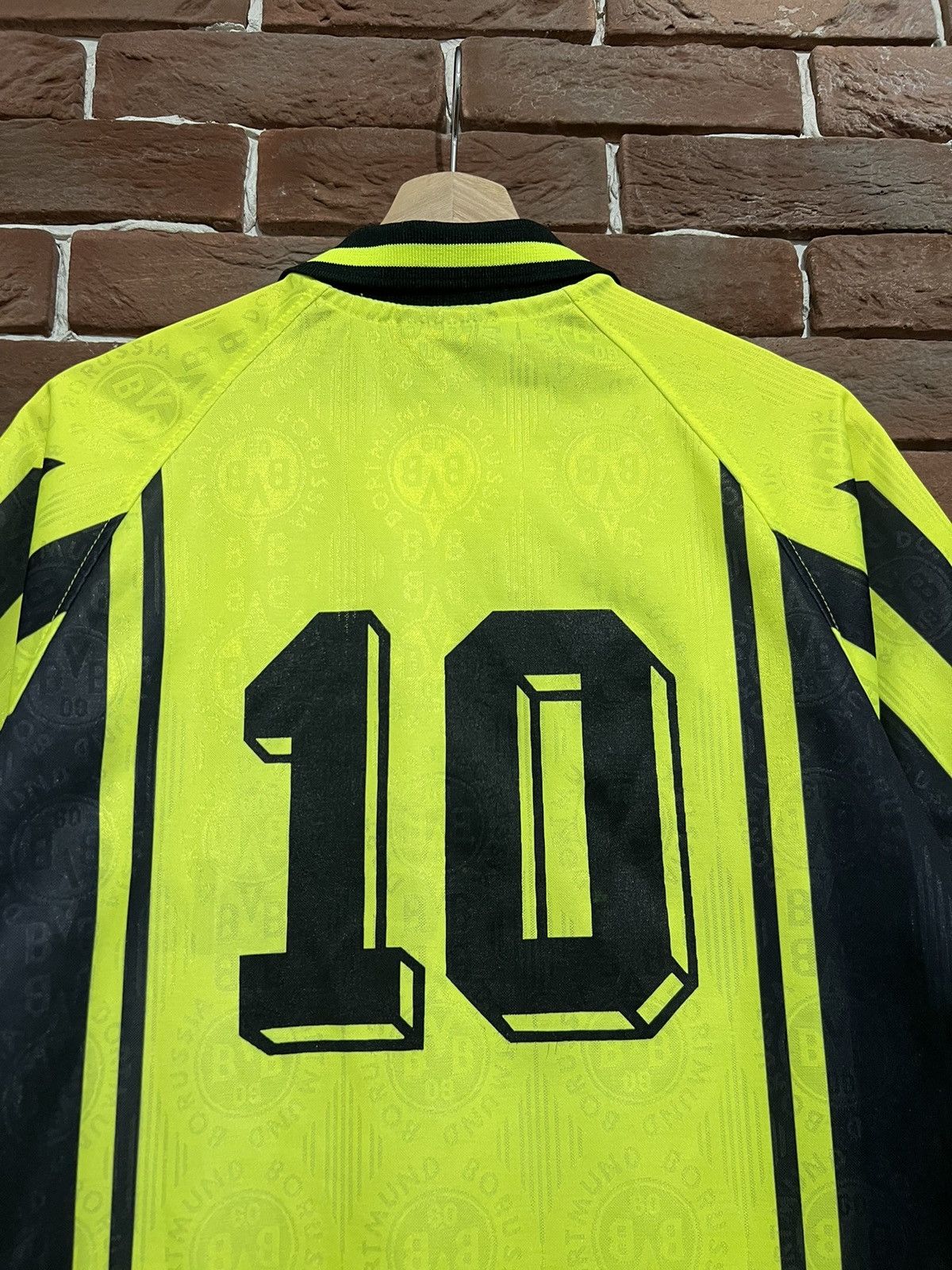 Nike × Vintage 90s Borussia Dortmund #10 Nike Vintage Soccer Jersey Footbal Size US S / EU 44-46 / 1 - 4 Thumbnail