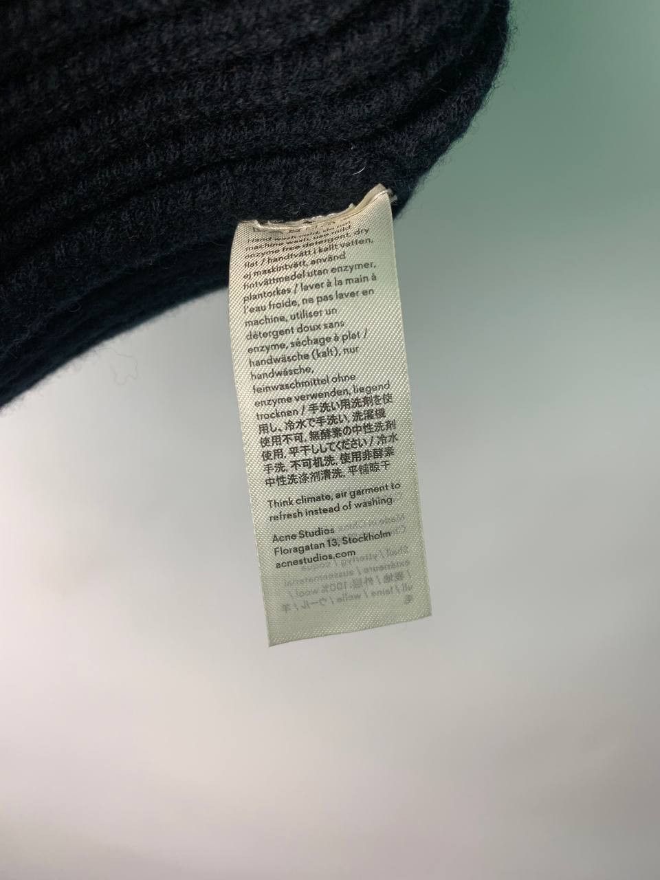 Acne Studios × Vintage Acne Studios Hat Knitted Vintage Box Logo Face Wool Size ONE SIZE - 5 Thumbnail
