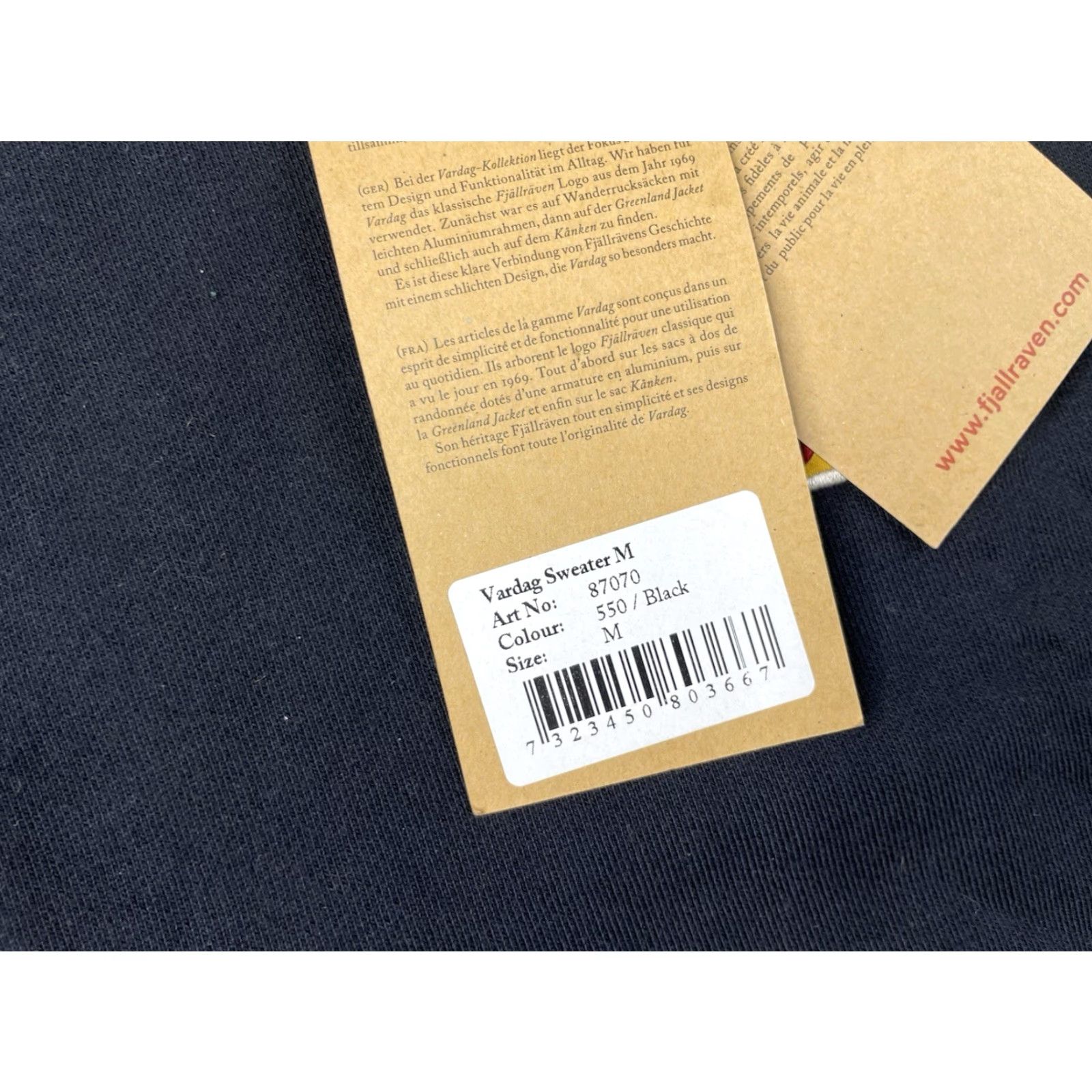 Vintage Fjallraven Vardag Sweater Mens M Black Crewneck Pullover Sweatshirt Logo Sleeve NWT Size US M / EU 48-50 / 2 - 4 Thumbnail