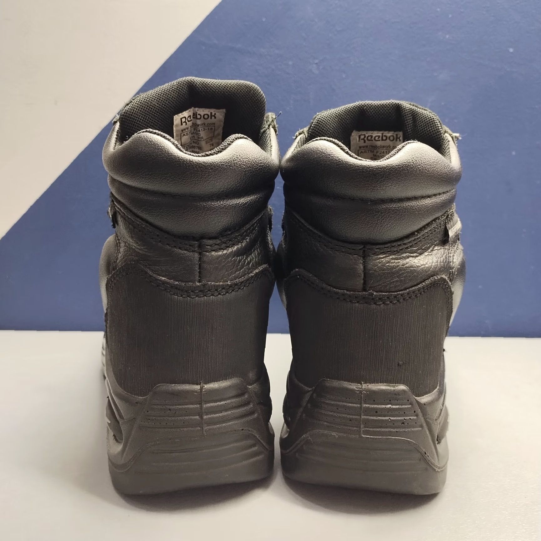 Reebok Reebok Trainex Work Boots Womens Size: Womens 9M Black Leather Waterproof Composite Toe Shoes Size US 9 / IT 39 - 5 Thumbnail