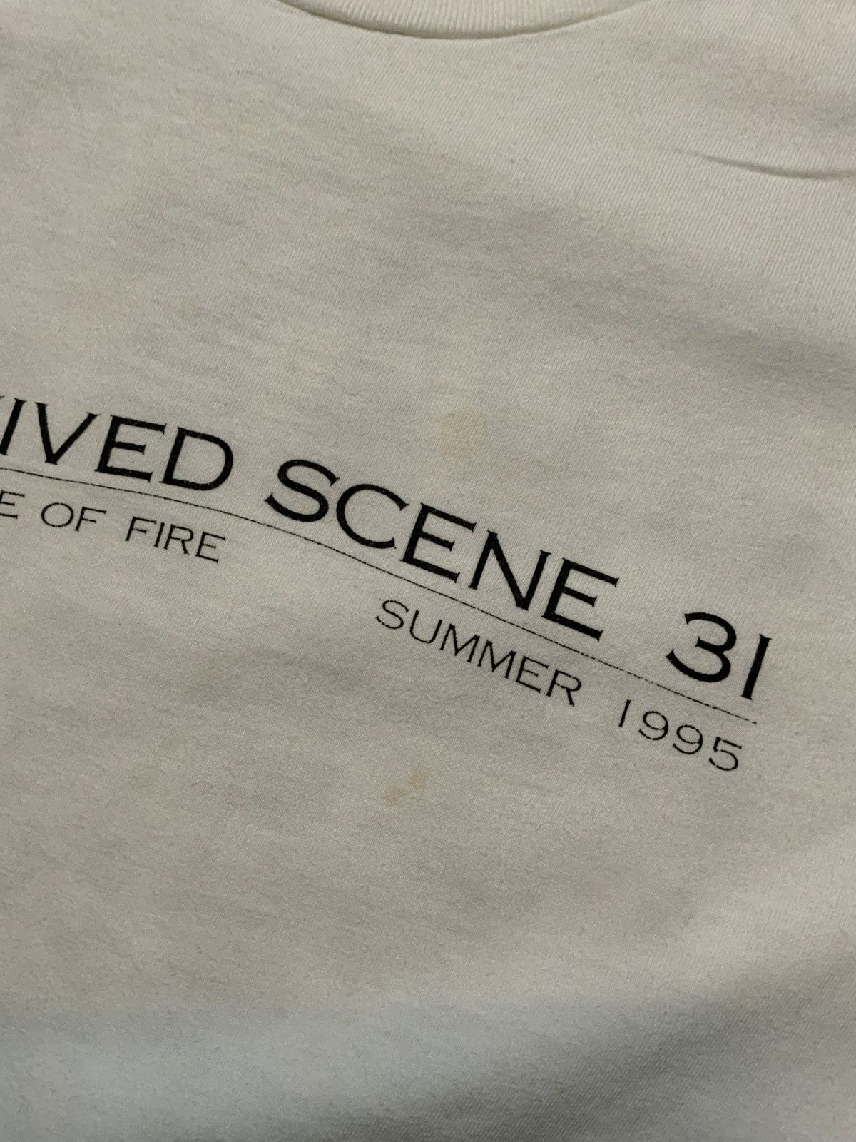 Vintage 1995 The Substance Of Fire I Survived Single Stitch T-Shirt Size US L / EU 52-54 / 3 - 5 Thumbnail