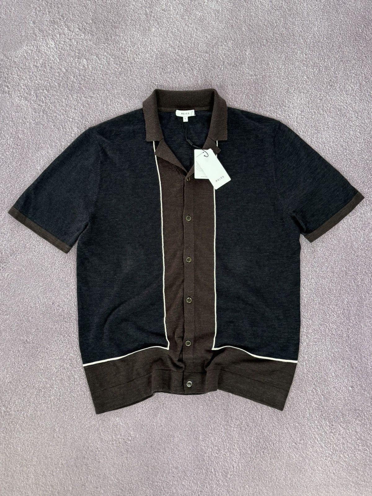 Reiss Reiss Old Money Vibe Glamour Luxury Polo Shirt Size US L / EU 52-54 / 3 - 1 Thumbnail