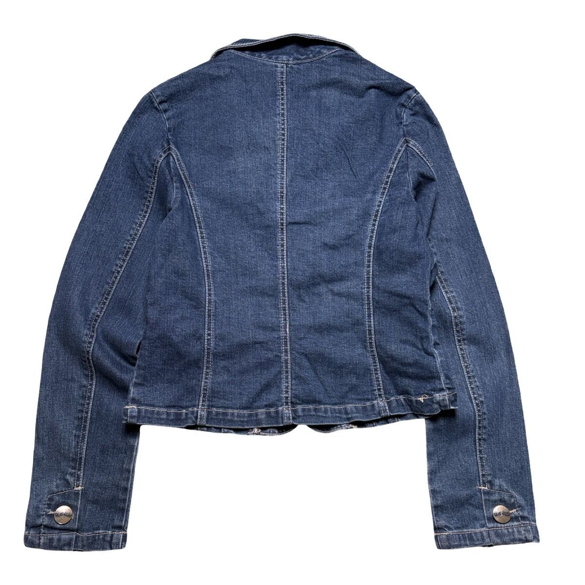 Other VTG Y2k Red Fox Denim Blazer Jacket Women's L Blue Dark wash Size L / US 10 / IT 46 - 6 Thumbnail