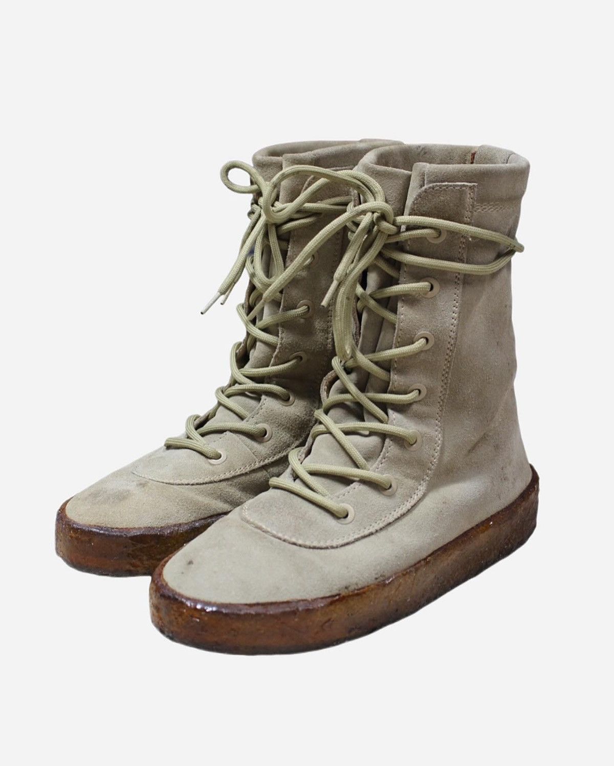 image of Kanye West x Yeezy Season 2 Crepe Boots in Tan, Men's (Size 9)