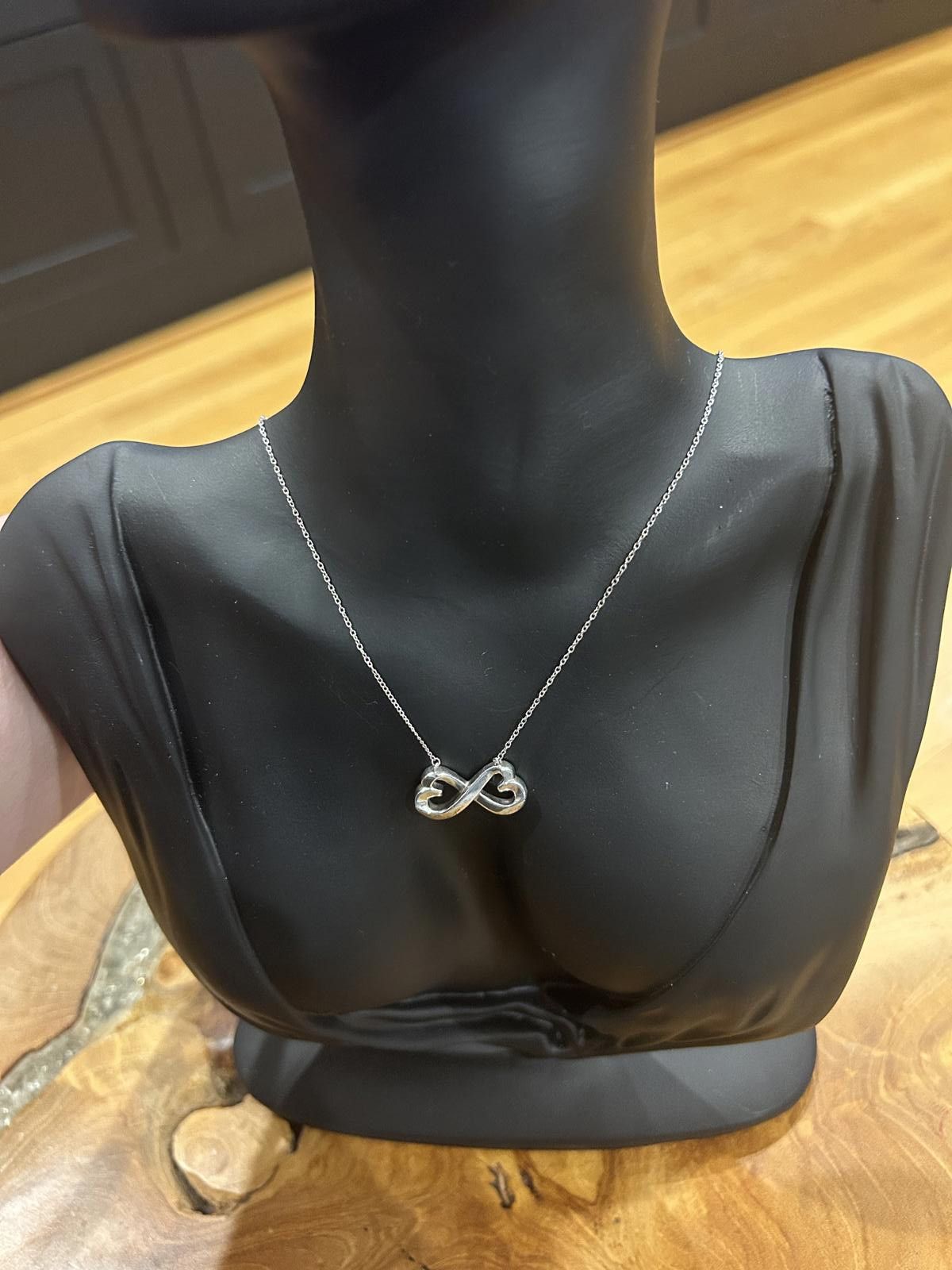 Tiffany & Co Paloma Picasso Double Heart Infinity Necklace