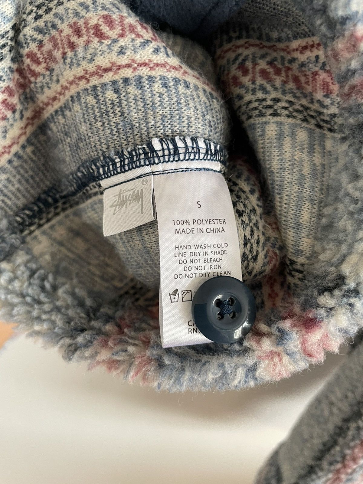 Stussy Fall ‘21 Stripe Sherpa Button-Up Shirt Size US S / EU 44-46 / 1 - 6 Thumbnail