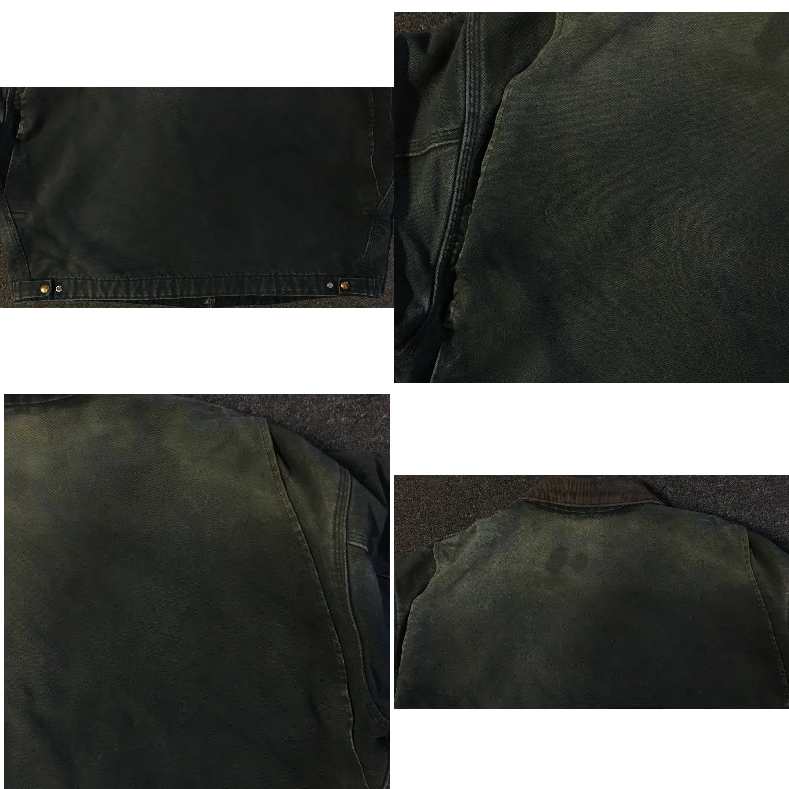 Carhartt VINTAGE Carhartt Jacket Detroit J01 Boxy Distressed 56 90s Grunge Trucker Motorcycle Biker Black Canvas Men Größe? (Note: must avoid adding new info) Size US XL / EU 56 / 4 - 9 Thumbnail