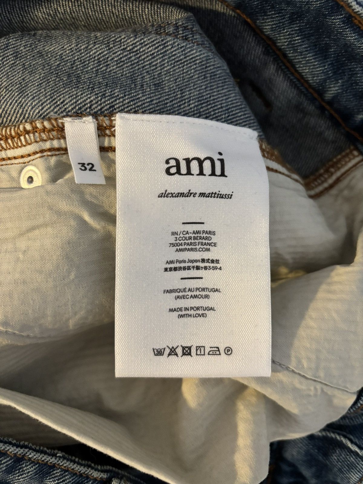 AMI AMI Paris Alwx Fit Wide Leg Jeans Size US 32 / EU 48 - 3 Thumbnail